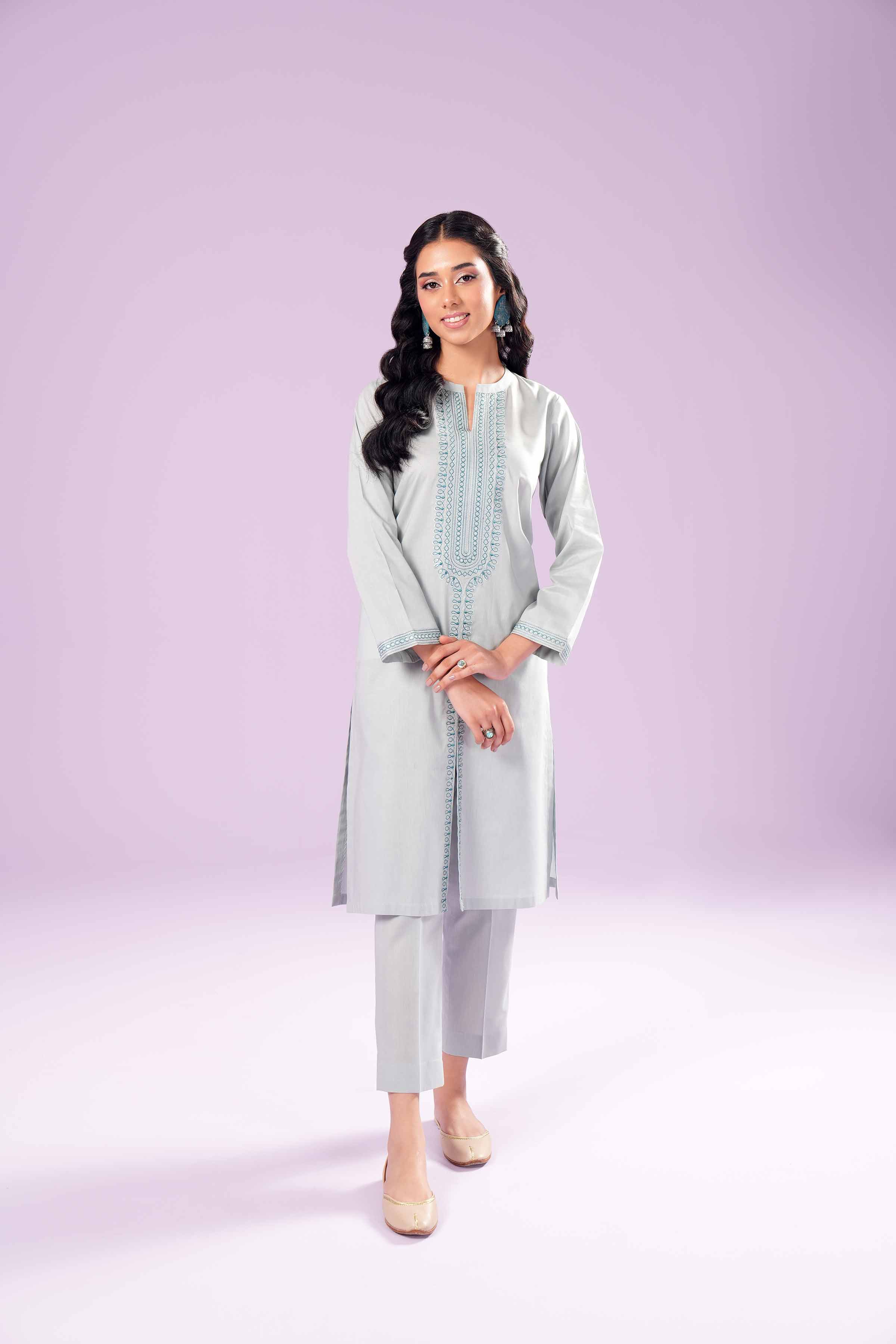 2 Piece - Embroidered Suit - PE24-109 - Image 6