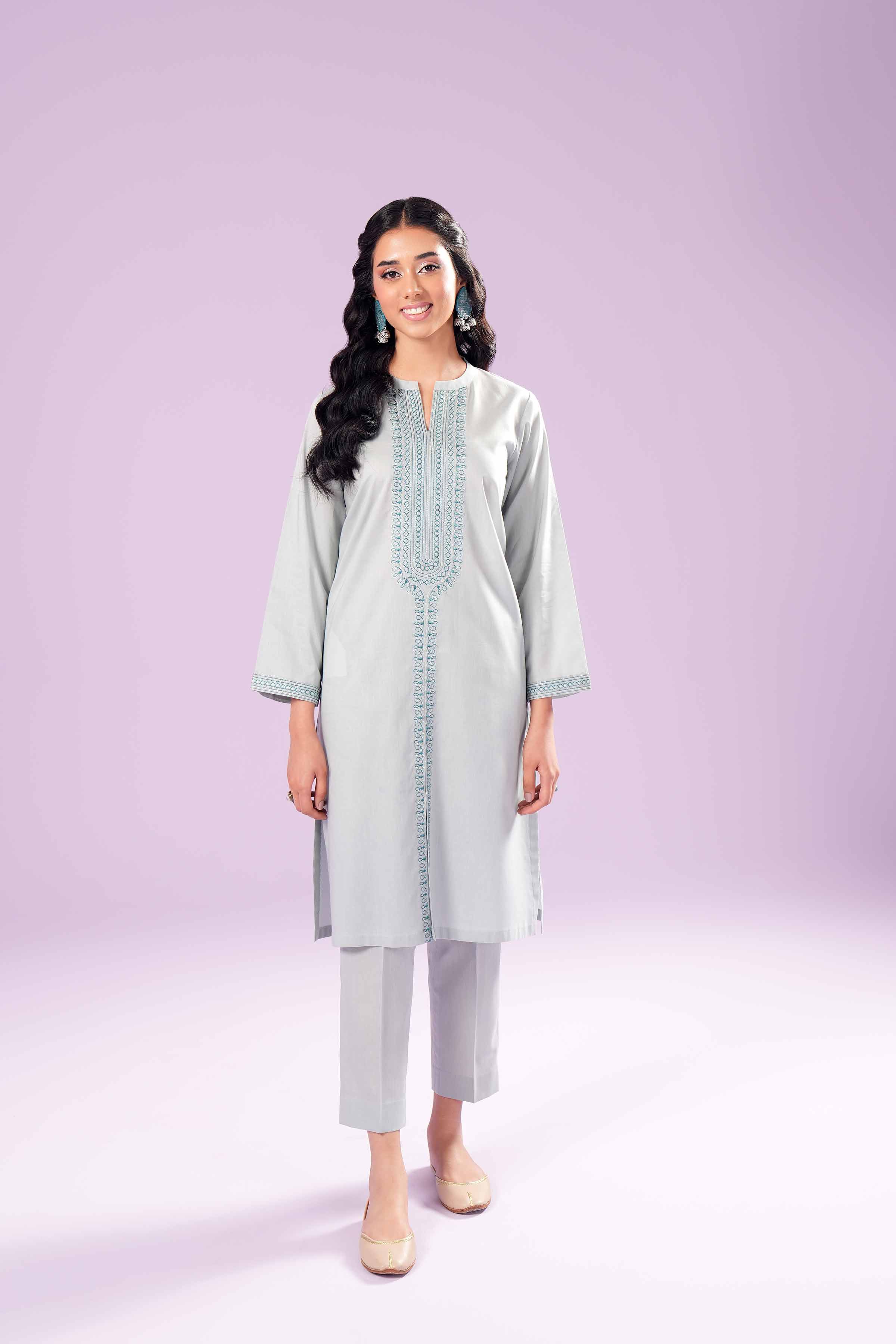 2 Piece - Embroidered Suit - PE24-109 - Image 7