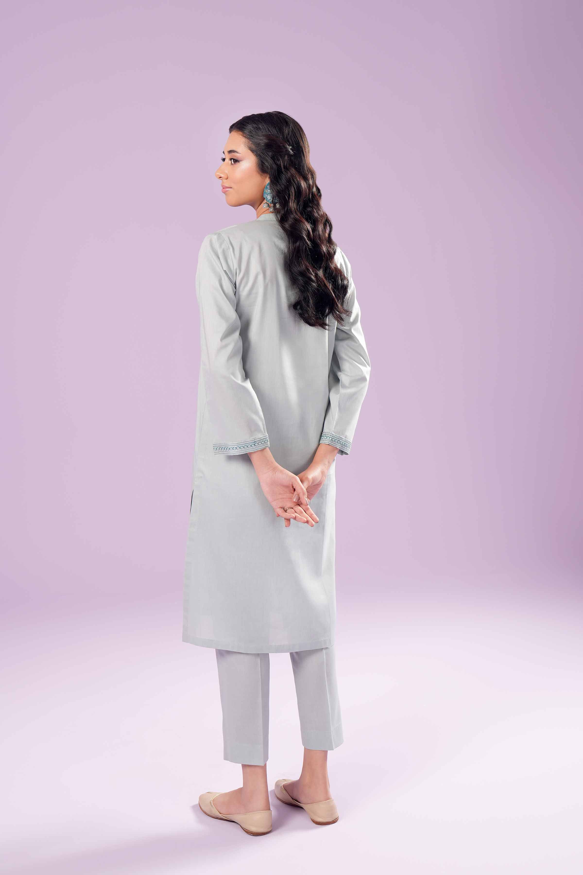 2 Piece - Embroidered Suit - PE24-109 - Image 8