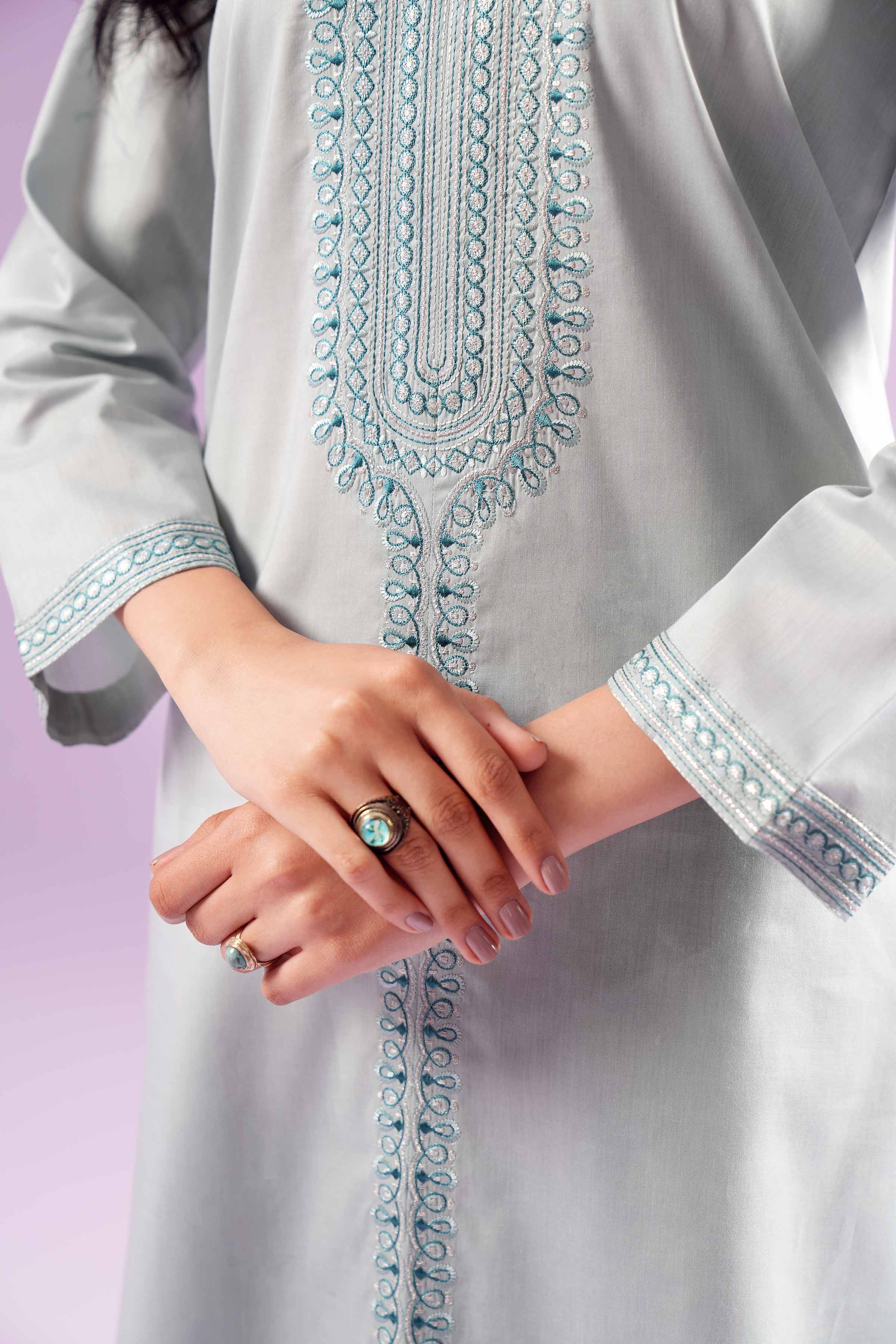 2 Piece - Embroidered Suit - PE24-109 - Image 9