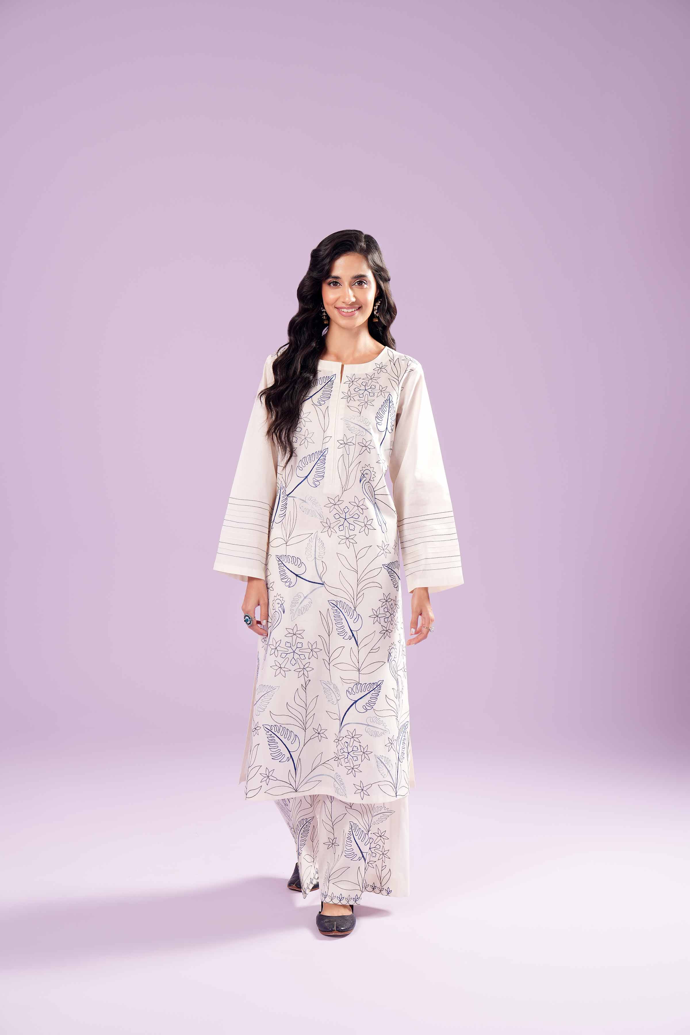 2 Piece - Embroidered Suit - PE24-11 - Image 4