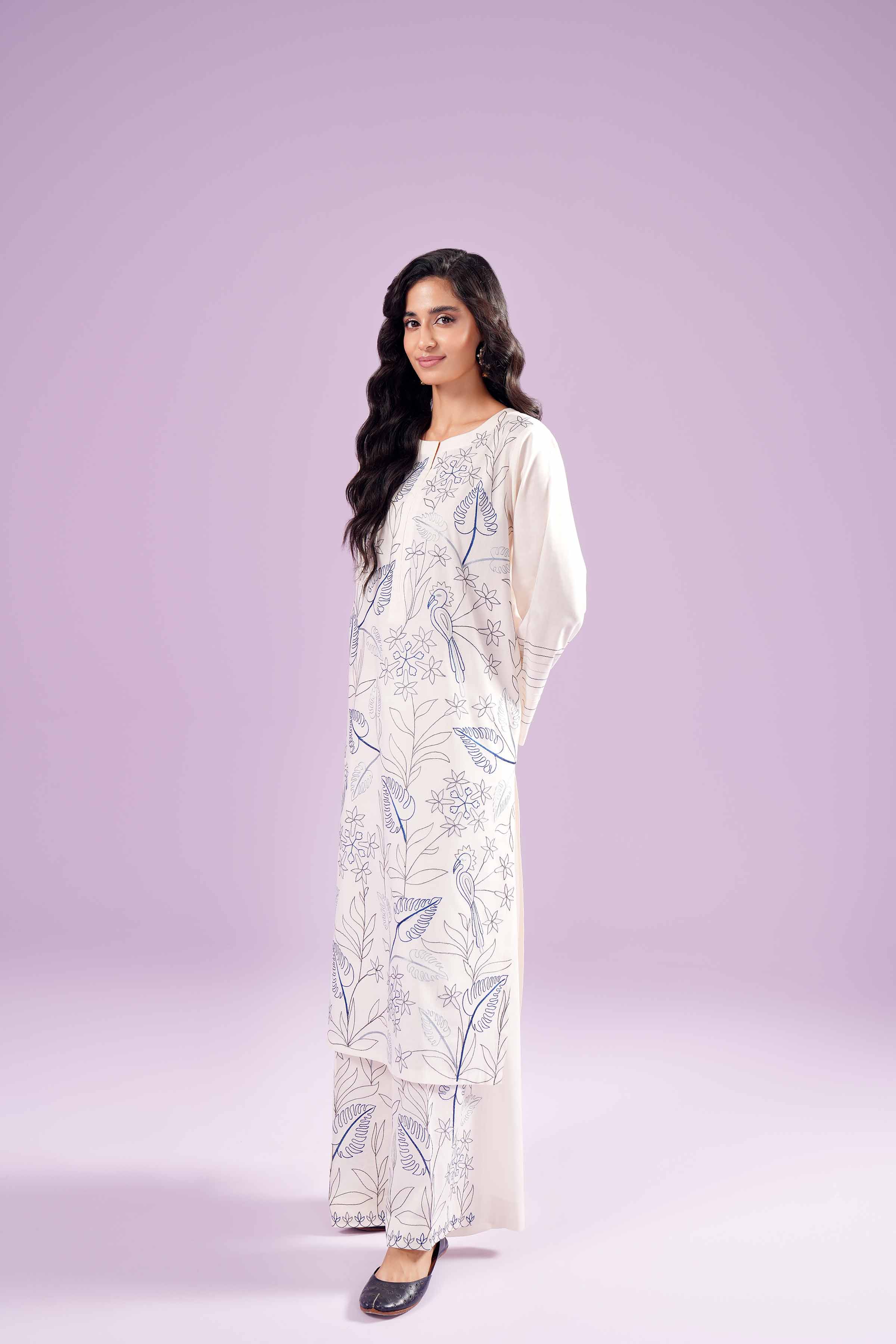 2 Piece - Embroidered Suit - PE24-11 - Image 5