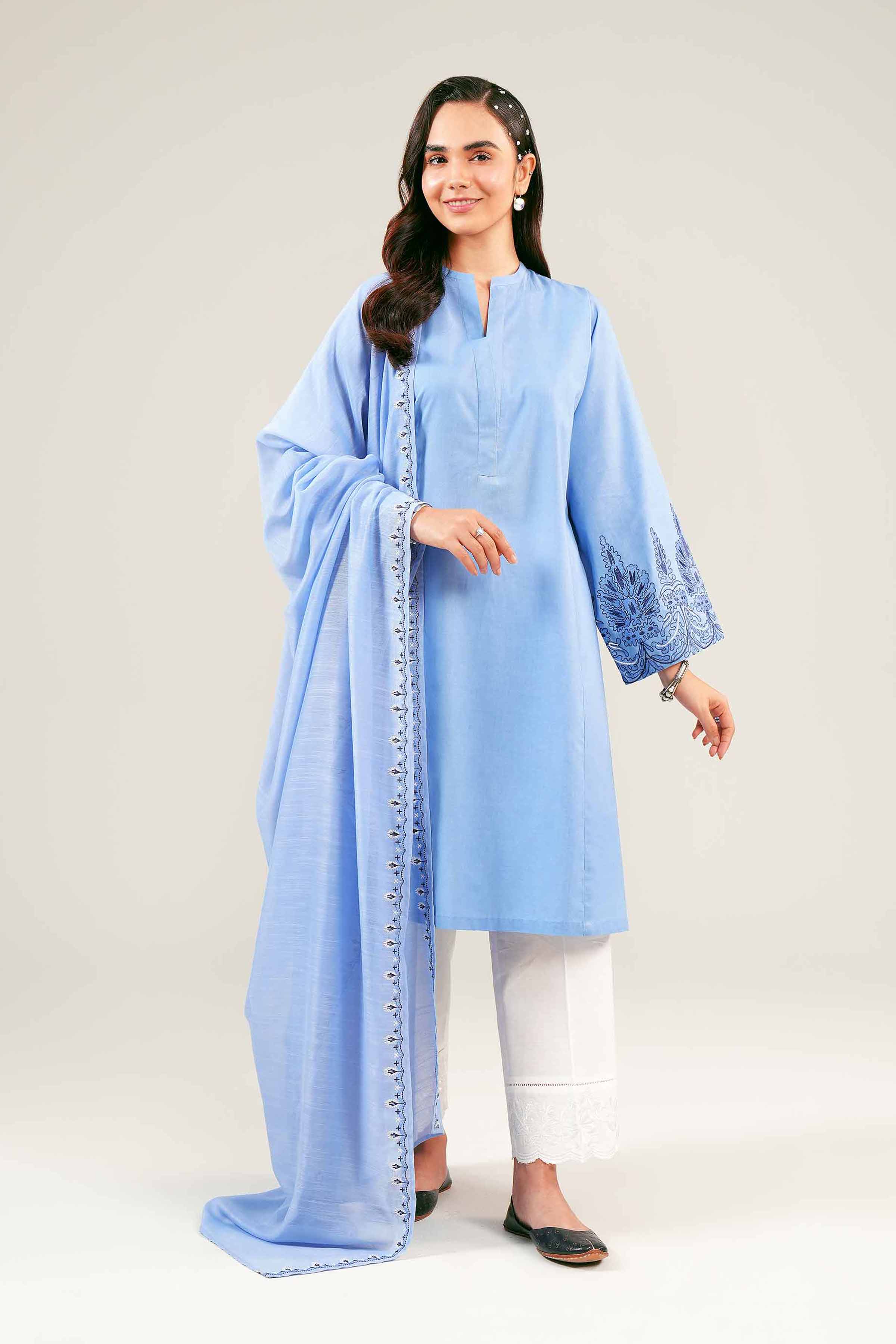 2 Piece - Embroidered Suit - PE24-111 - Image 2