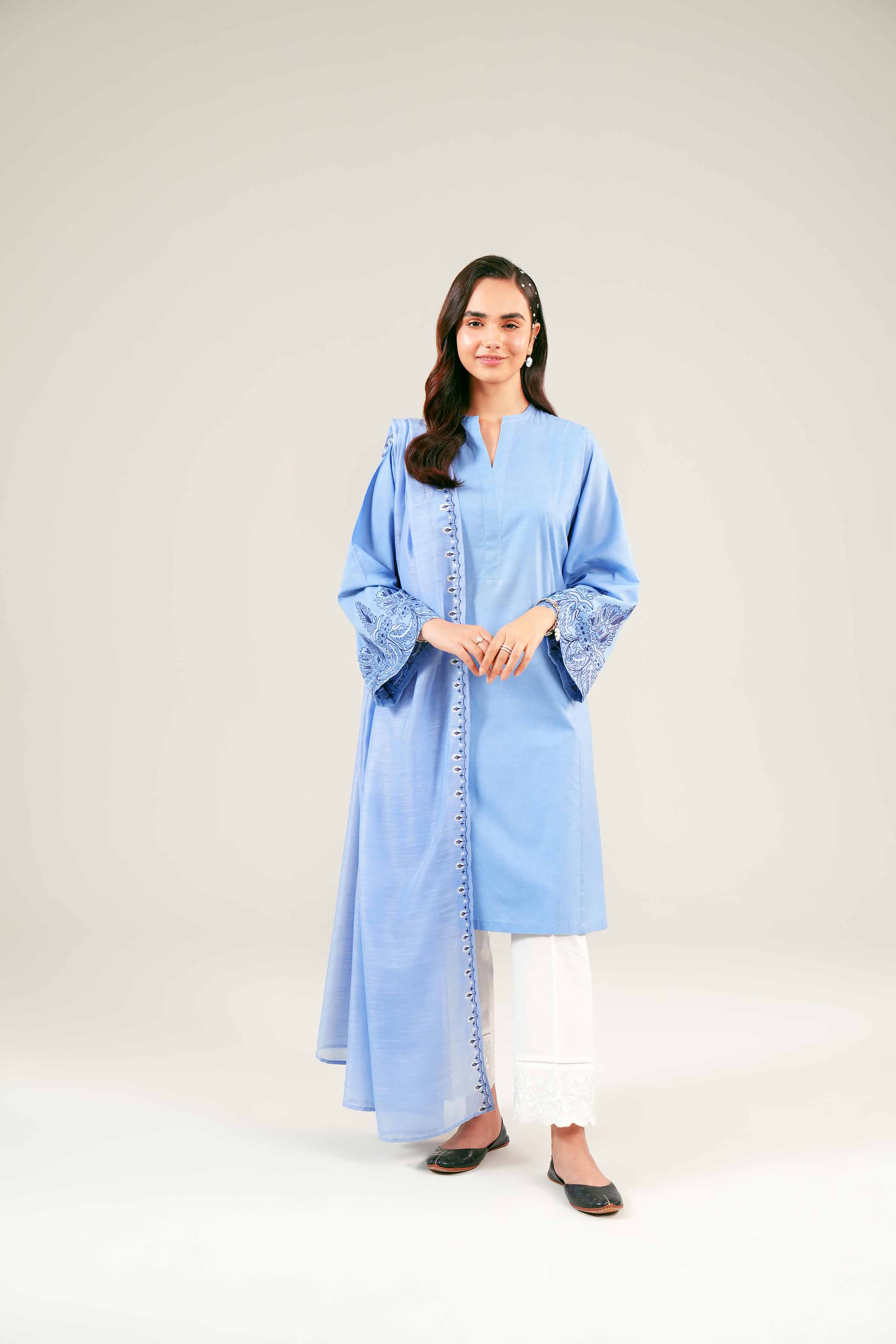 2 Piece - Embroidered Suit - PE24-111 - Image 4
