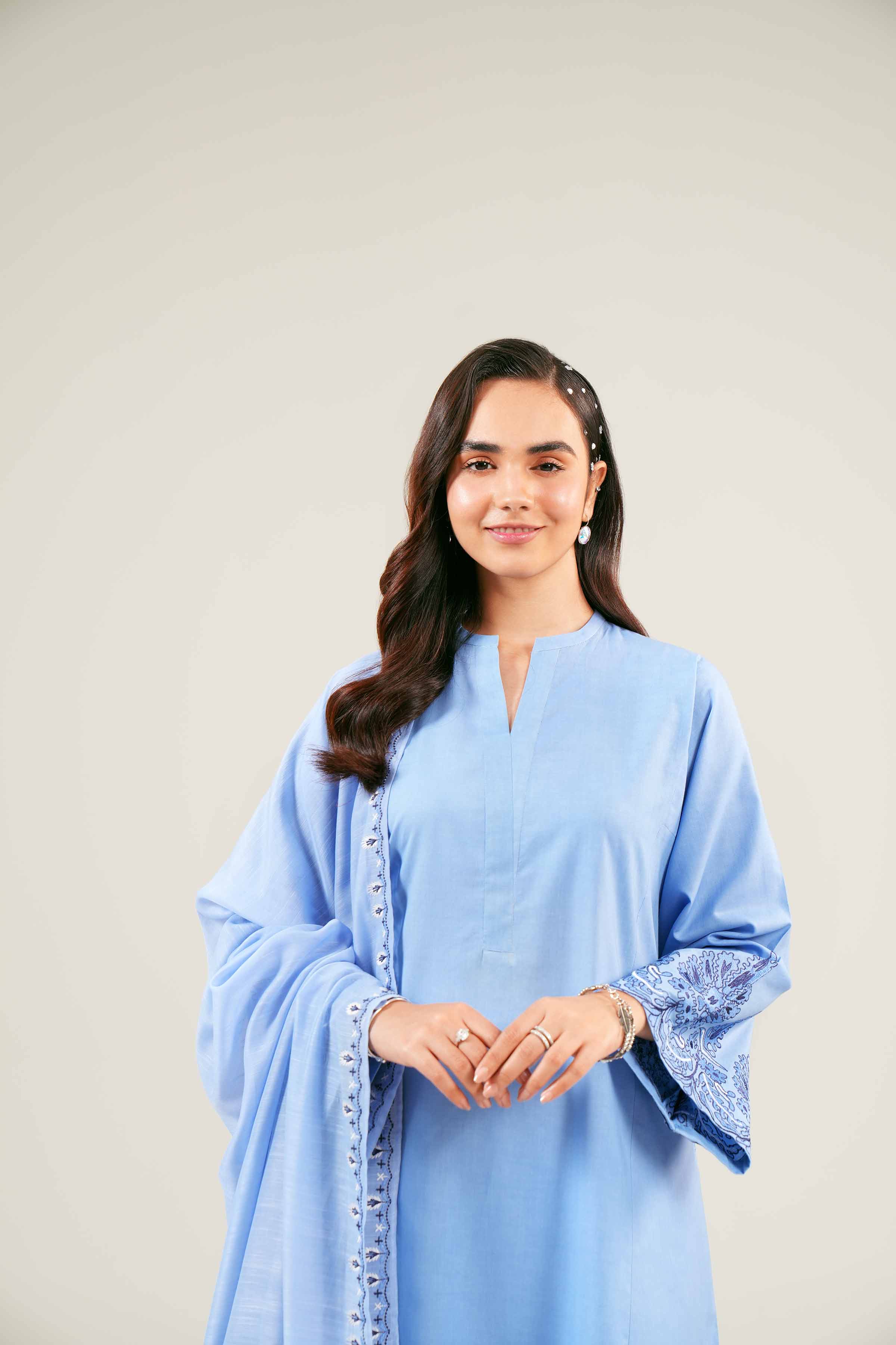 2 Piece - Embroidered Suit - PE24-111 - Image 5