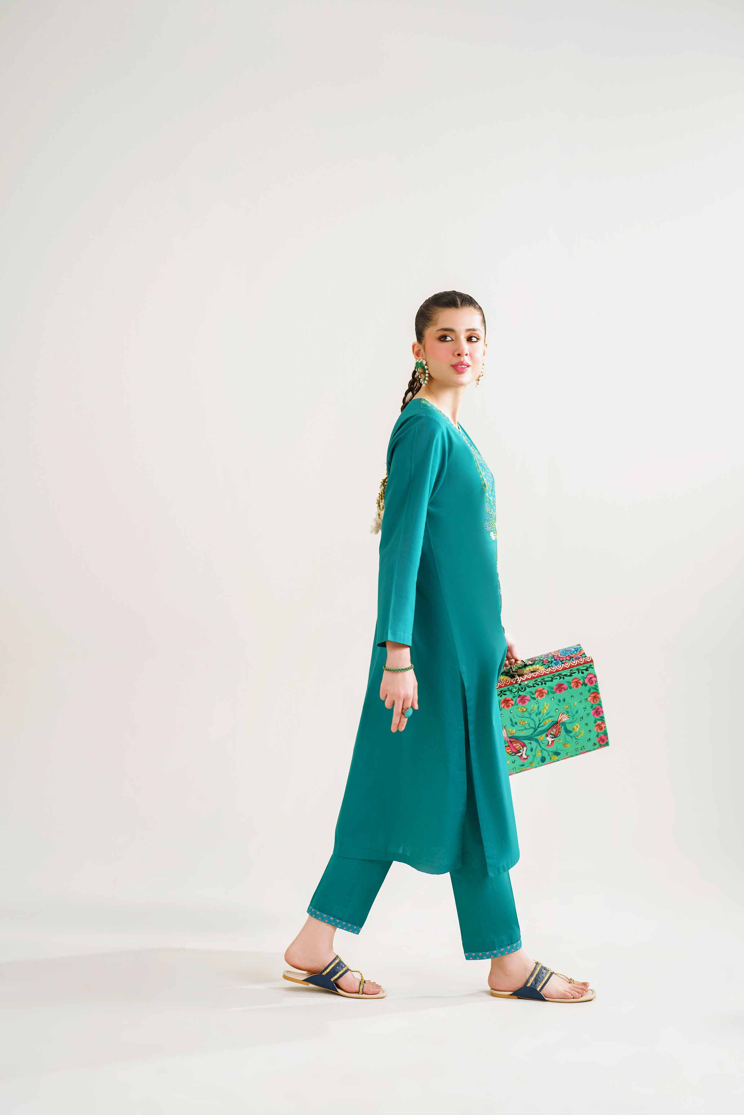 2 Piece - Embroidered Suit - PE24-118 - Image 4