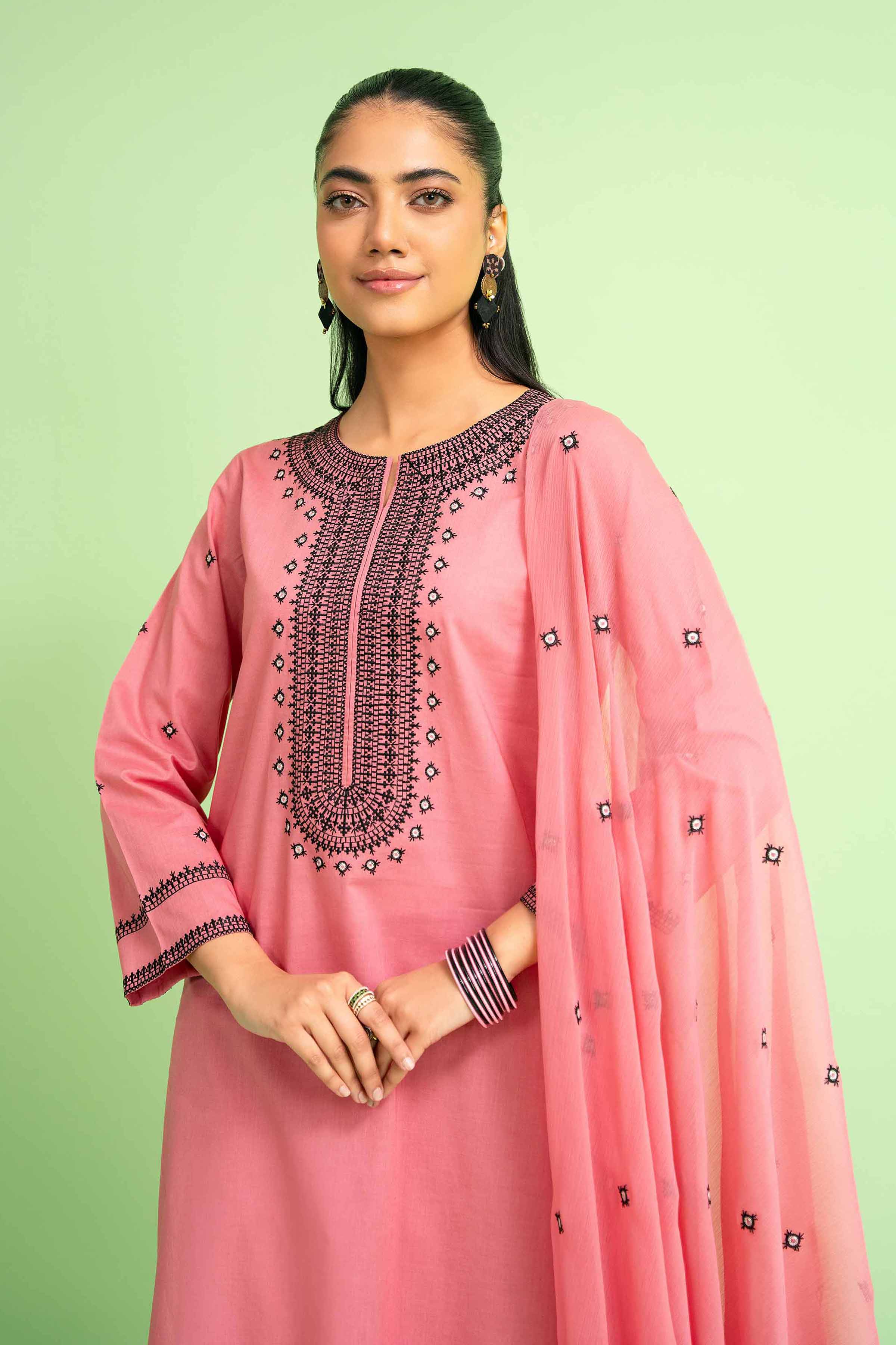 3 Piece - Embroidered Suit - PE24-125