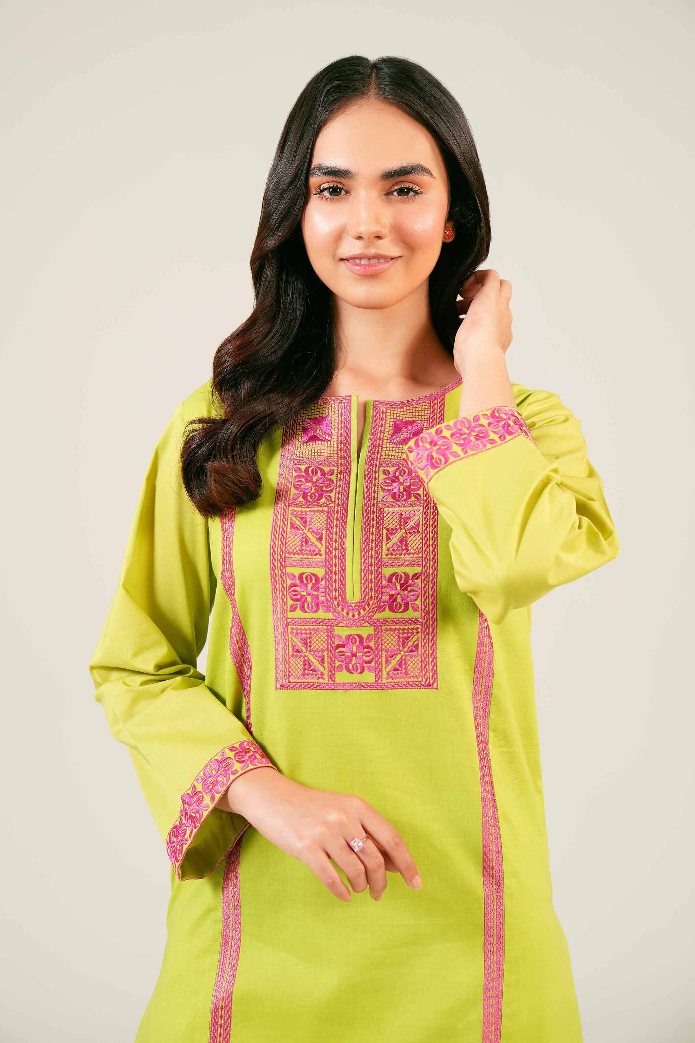 2 Piece - Embroidered Suit - PE24-138 - Image 2