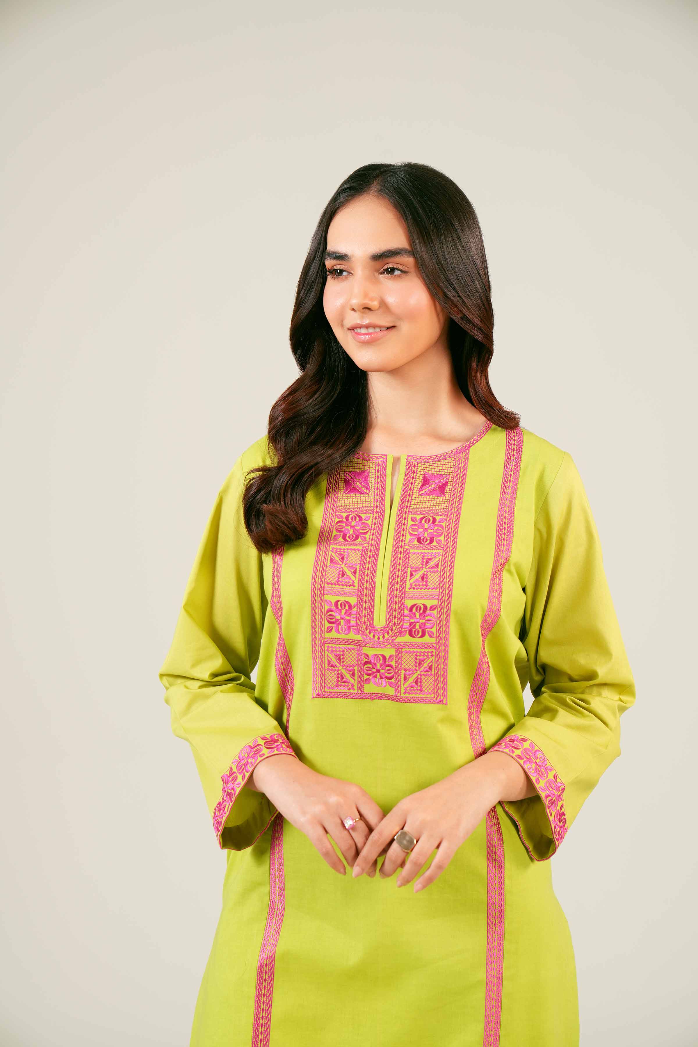 2 Piece - Embroidered Suit - PE24-138 - Image 5