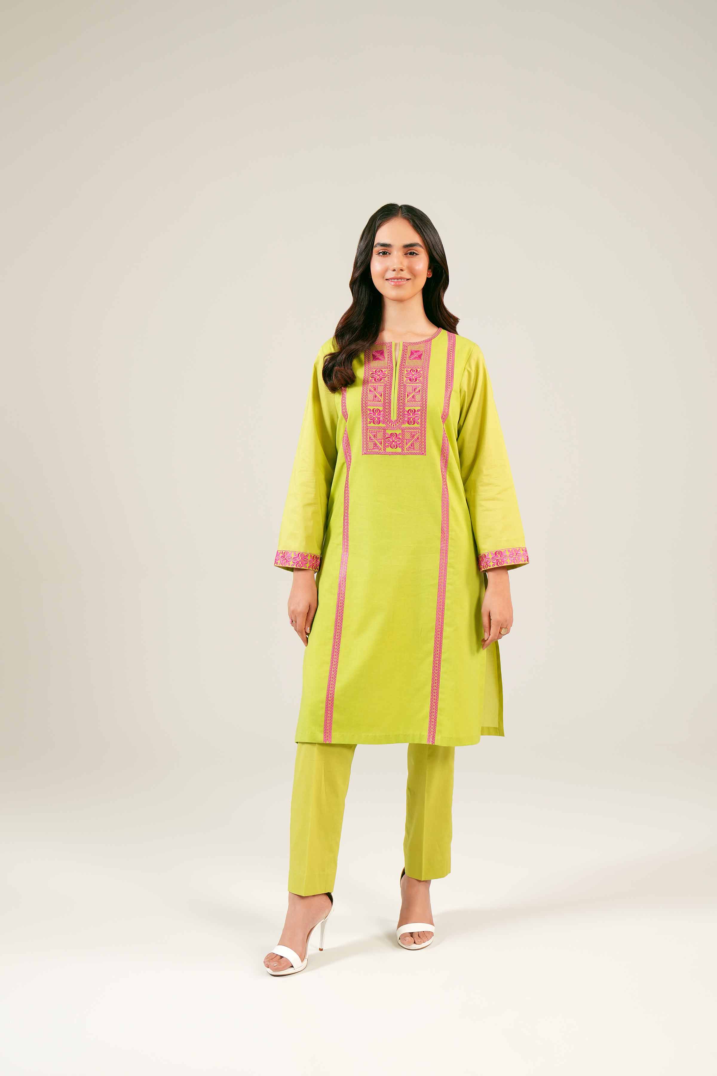 2 Piece - Embroidered Suit - PE24-138 - Image 6