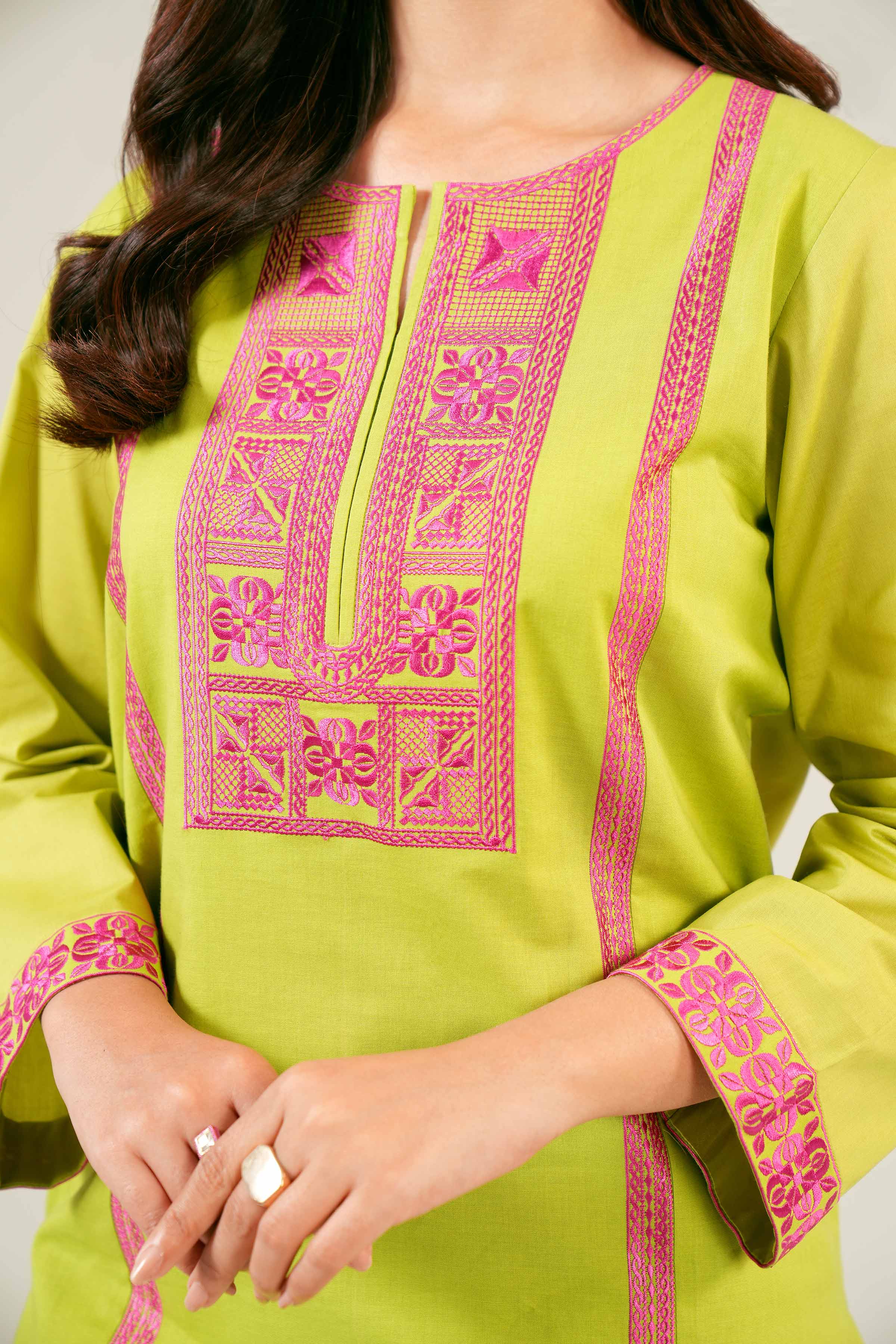 2 Piece - Embroidered Suit - PE24-138 - Image 7