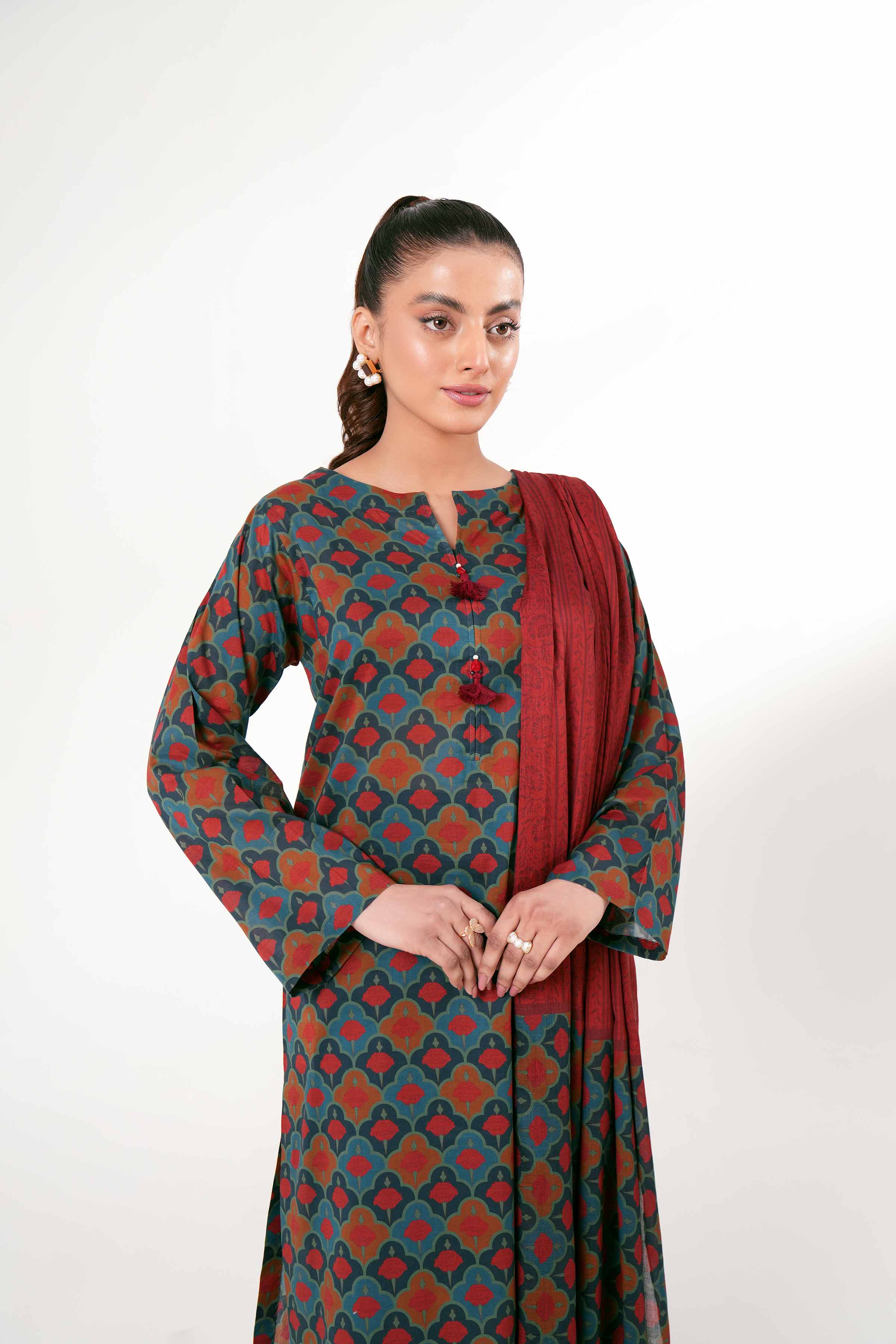 3 Piece - Printed Suit - PE24-245 - Image 2