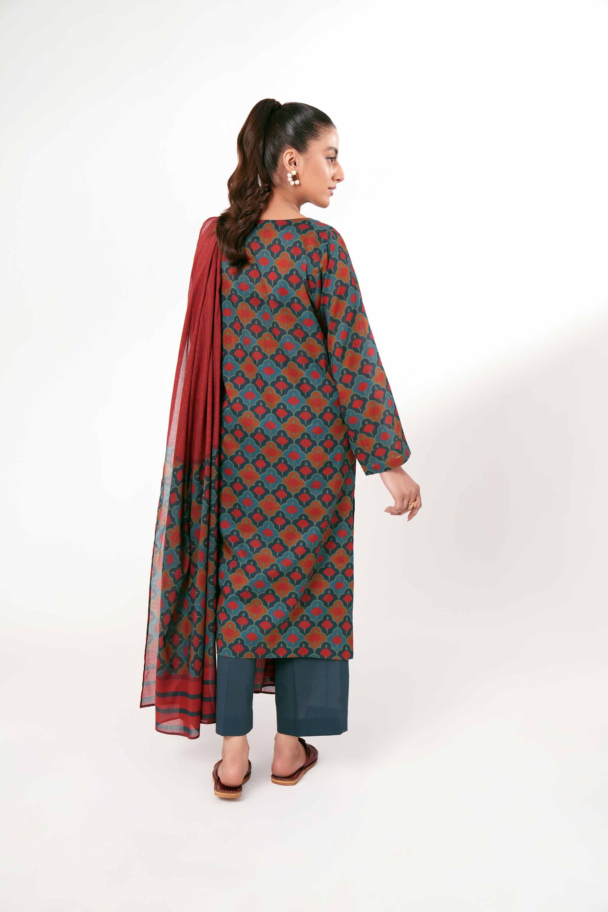 3 Piece - Printed Suit - PE24-245 - Image 3