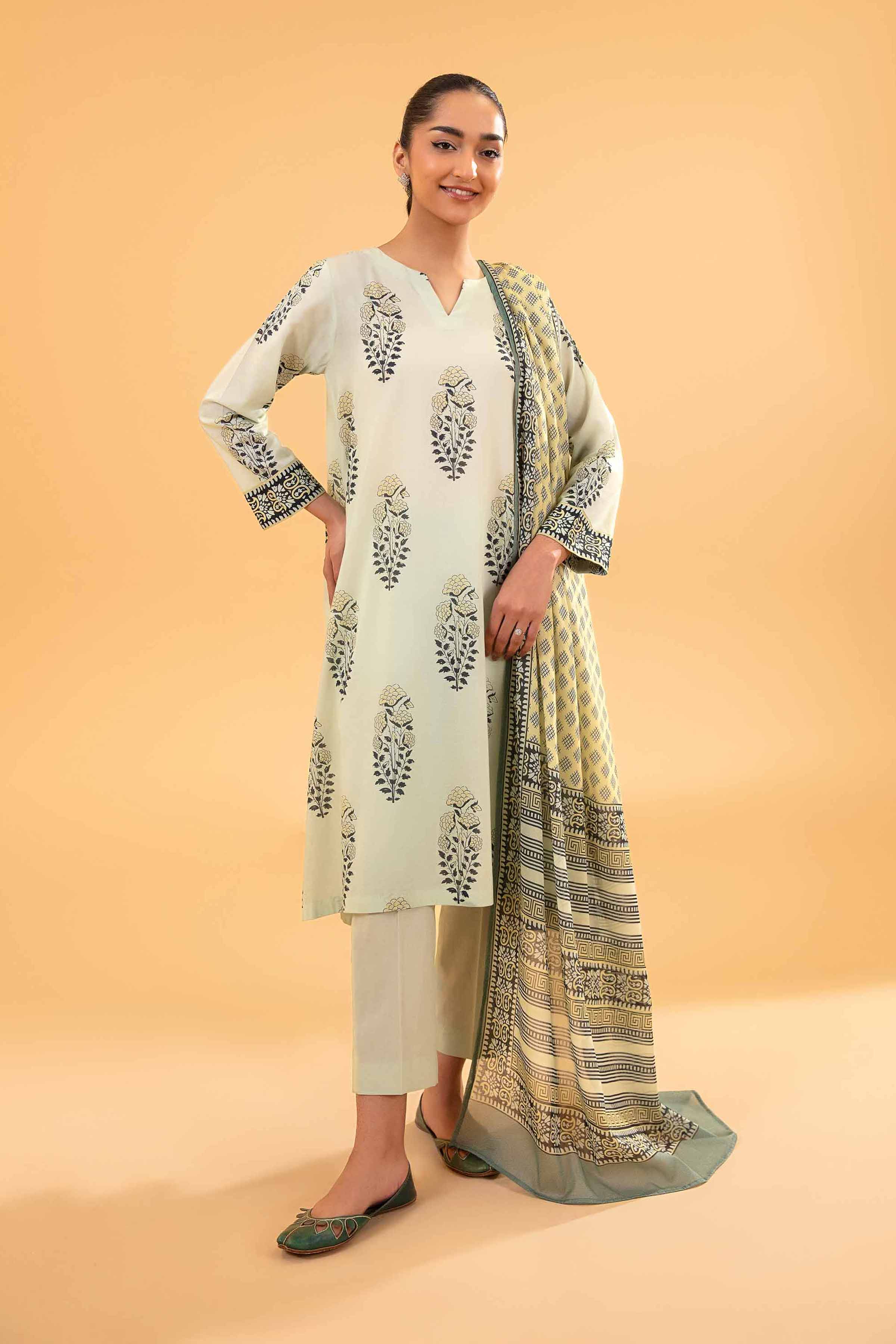 3 Piece - Printed Suit - PE24-251