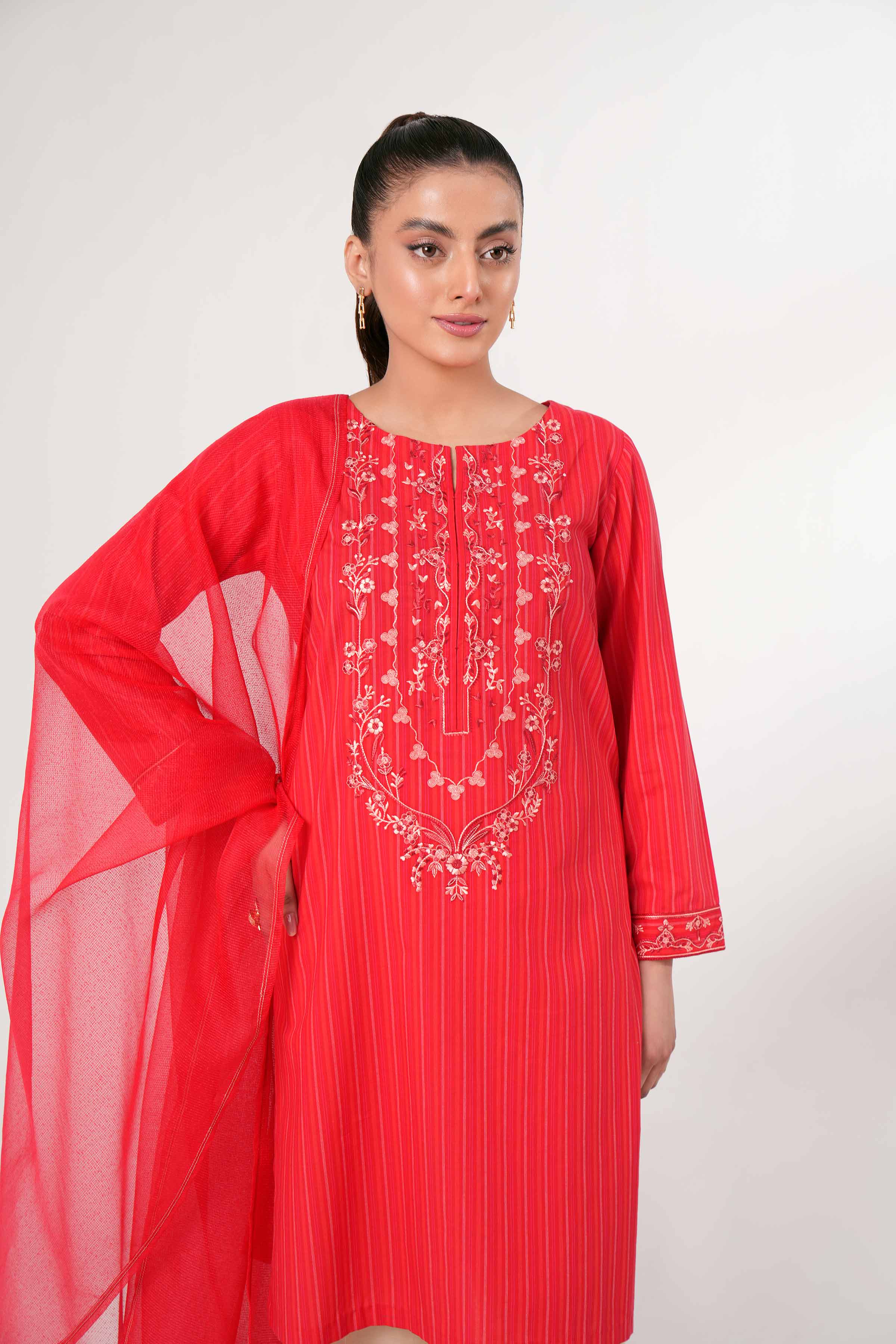2 Piece - Embroidered Suit - PE24-26 - Image 5