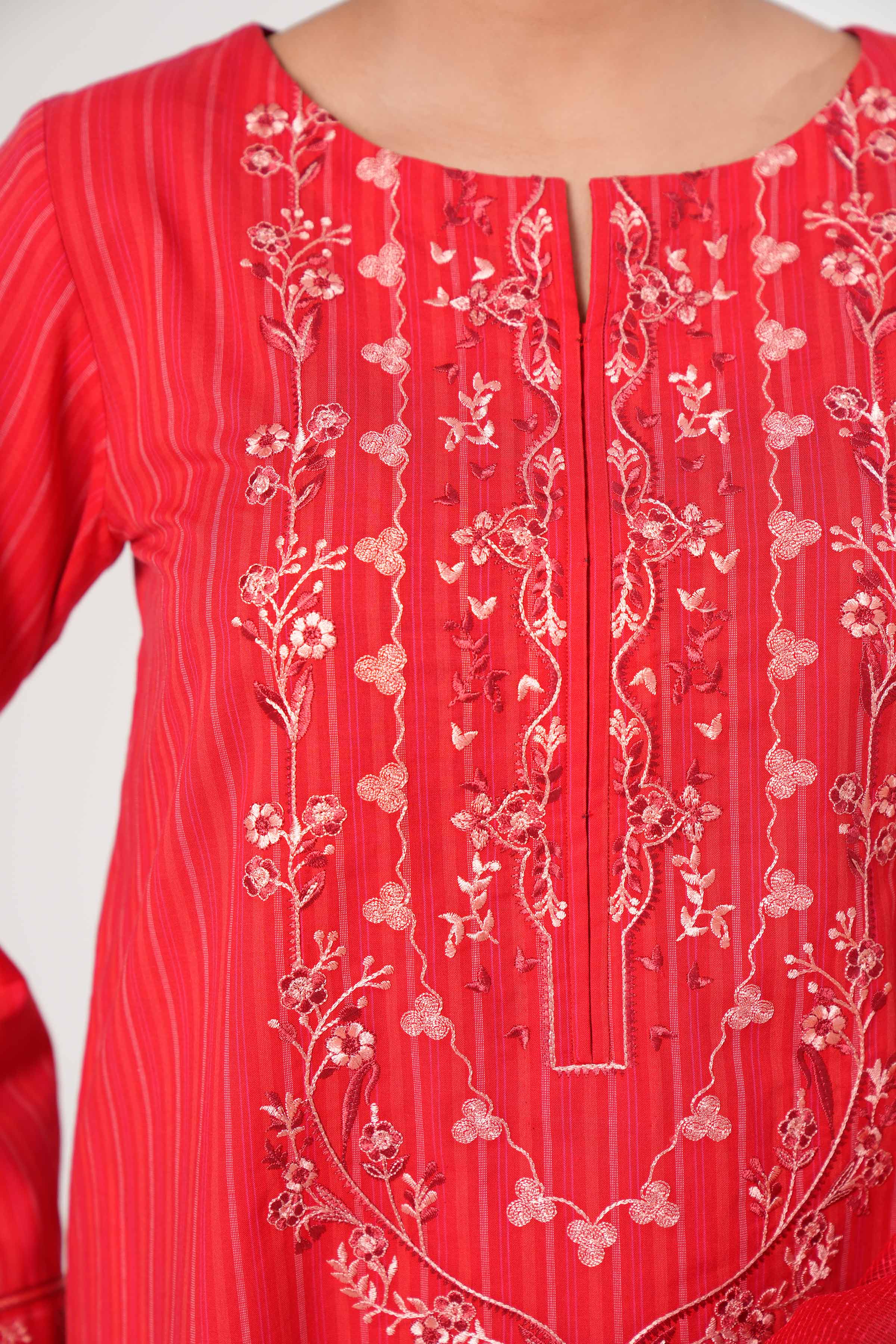 2 Piece - Embroidered Suit - PE24-26 - Image 6