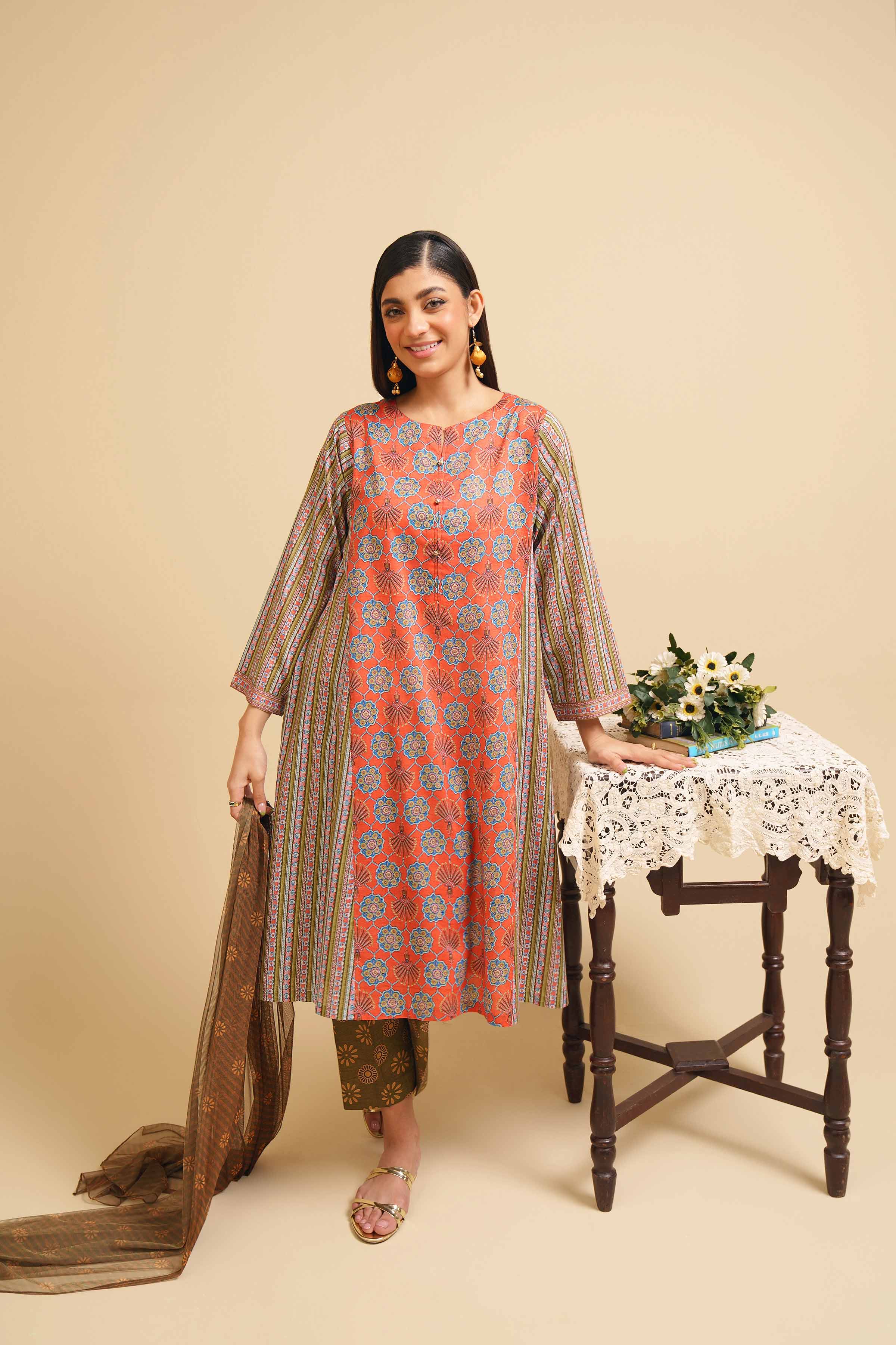 3 Piece - Printed Suit - PE24-276 - Image 4