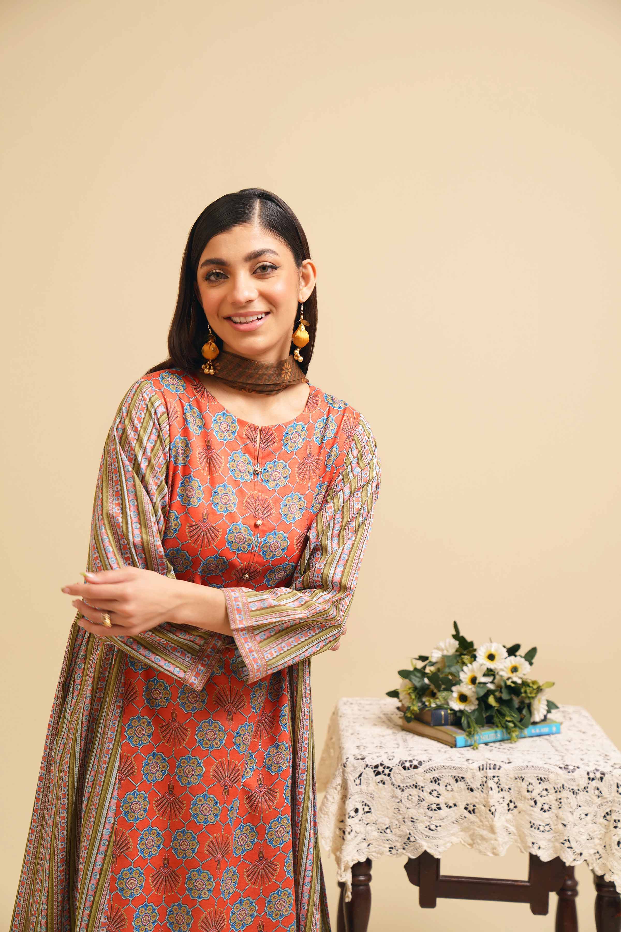 3 Piece - Printed Suit - PE24-276 - Image 5