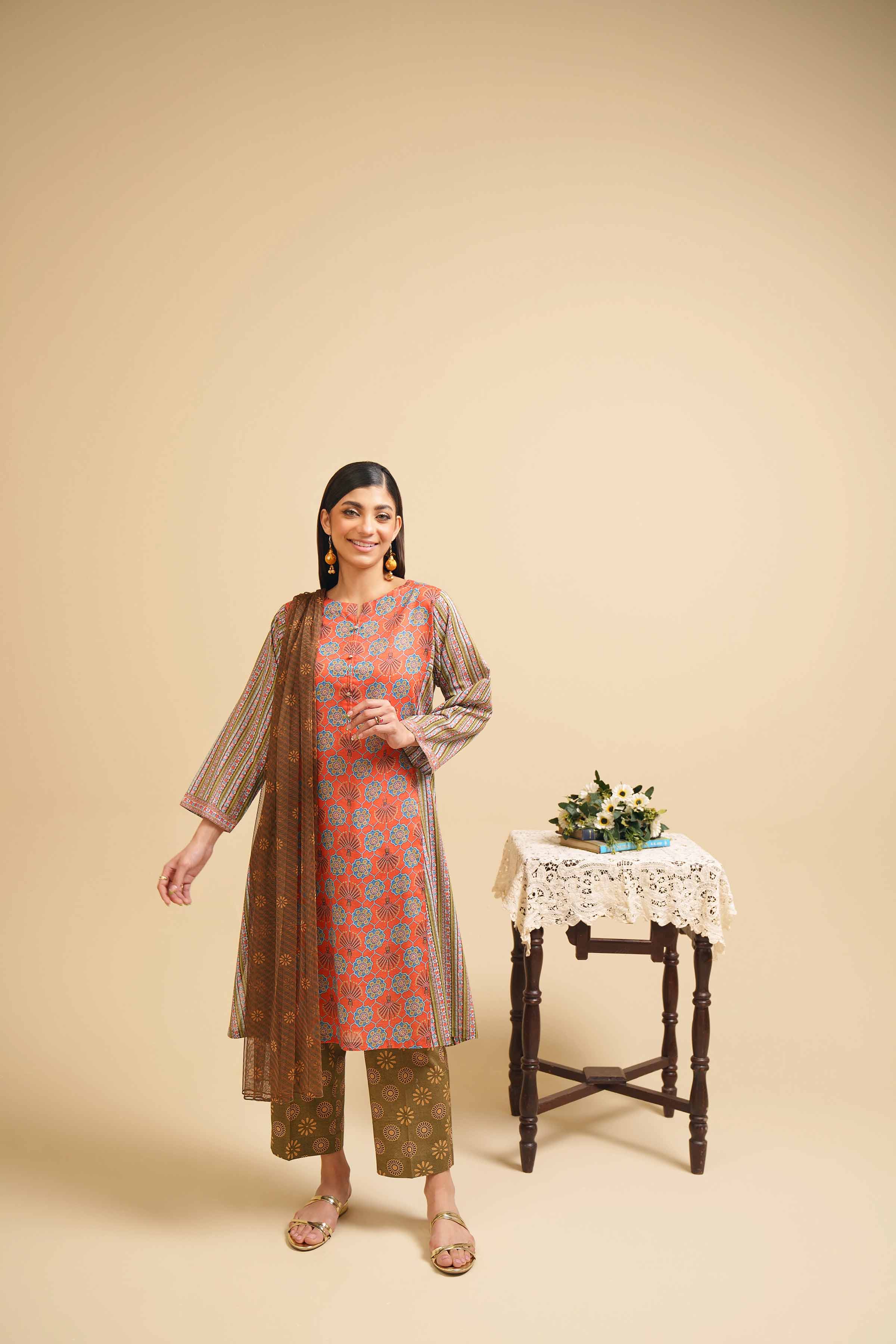 3 Piece - Printed Suit - PE24-276 - Image 6