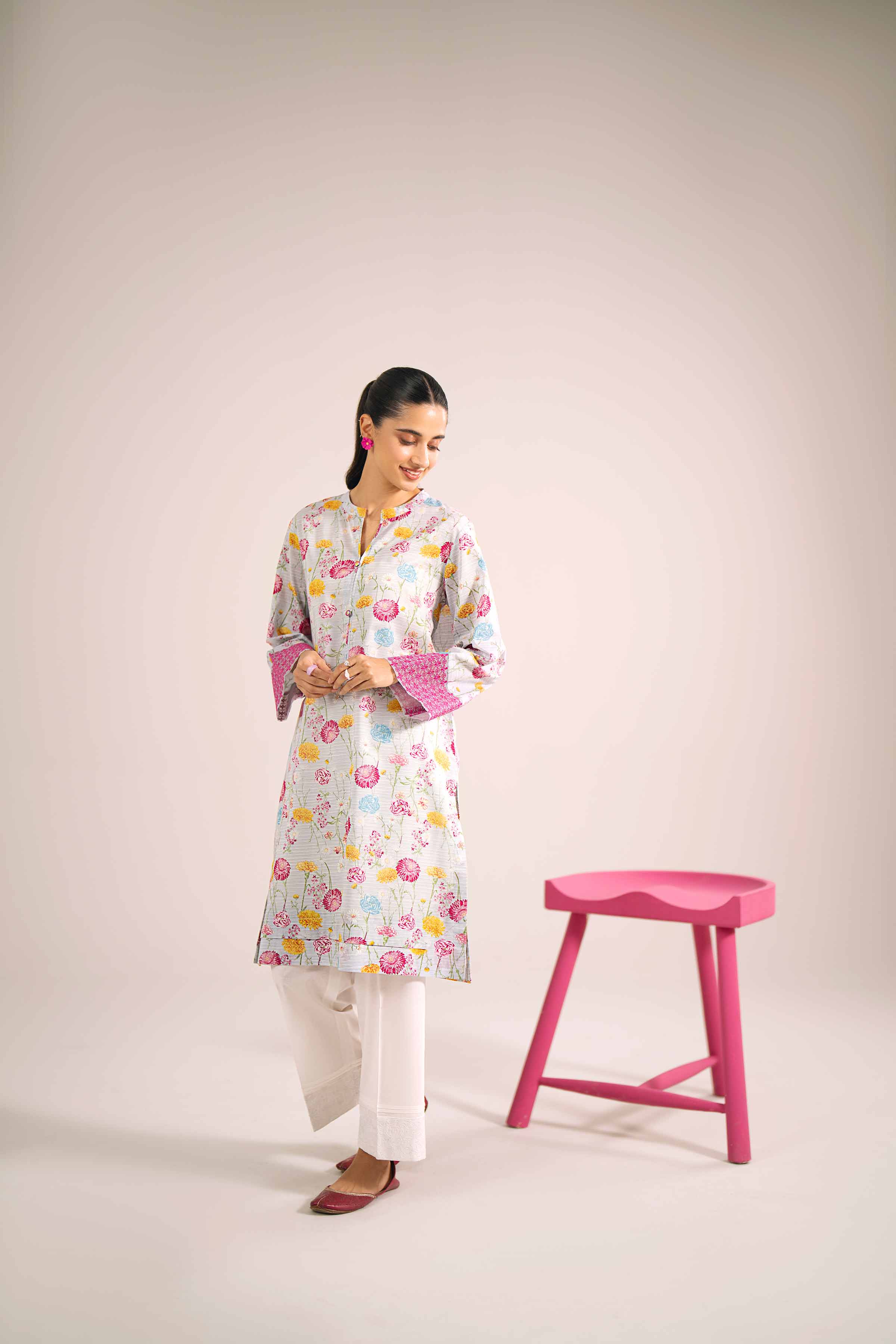 Printed Embroidered Shirt - PE24-337 - Image 3