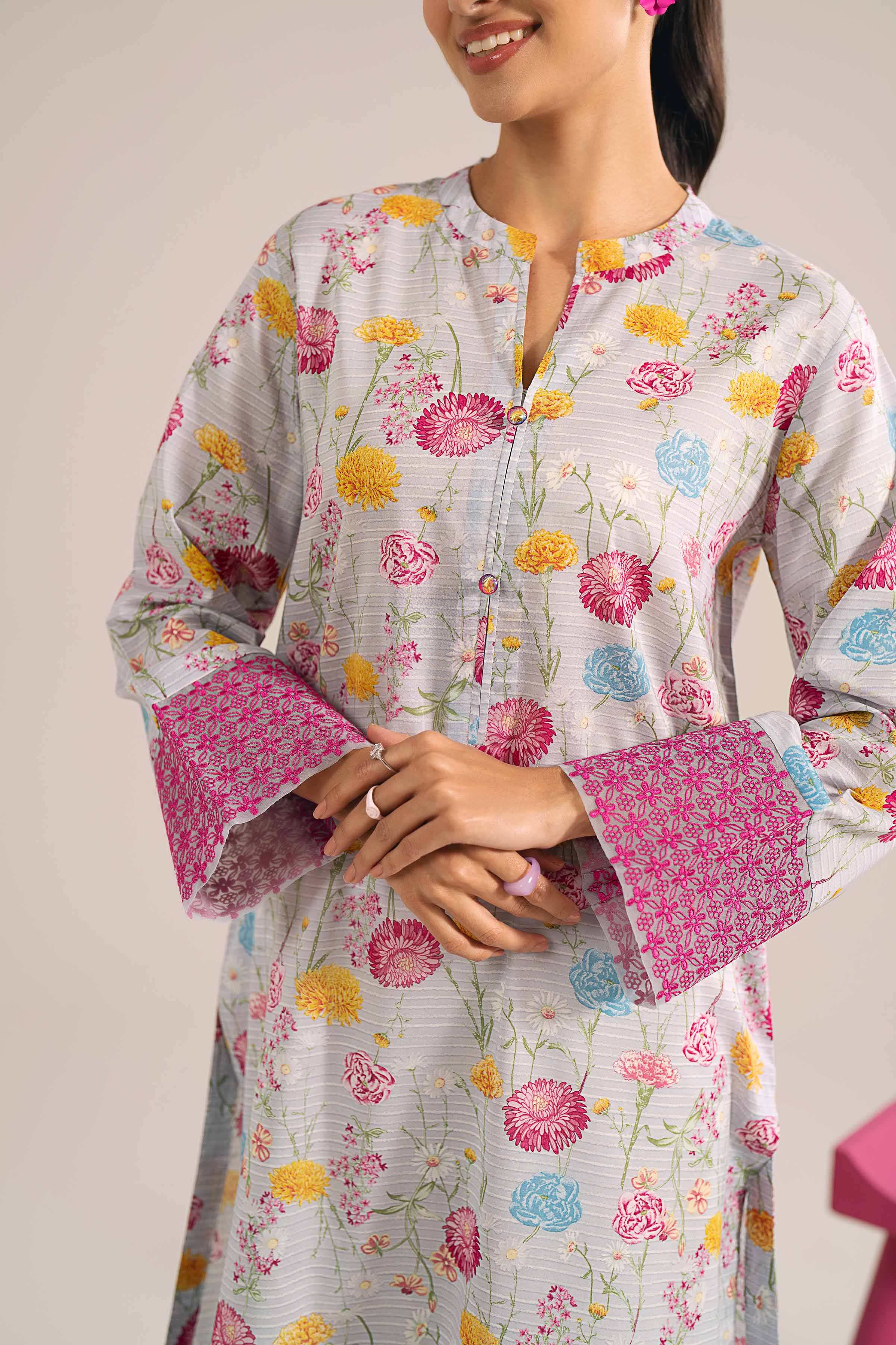 Printed Embroidered Shirt - PE24-337 - Image 5
