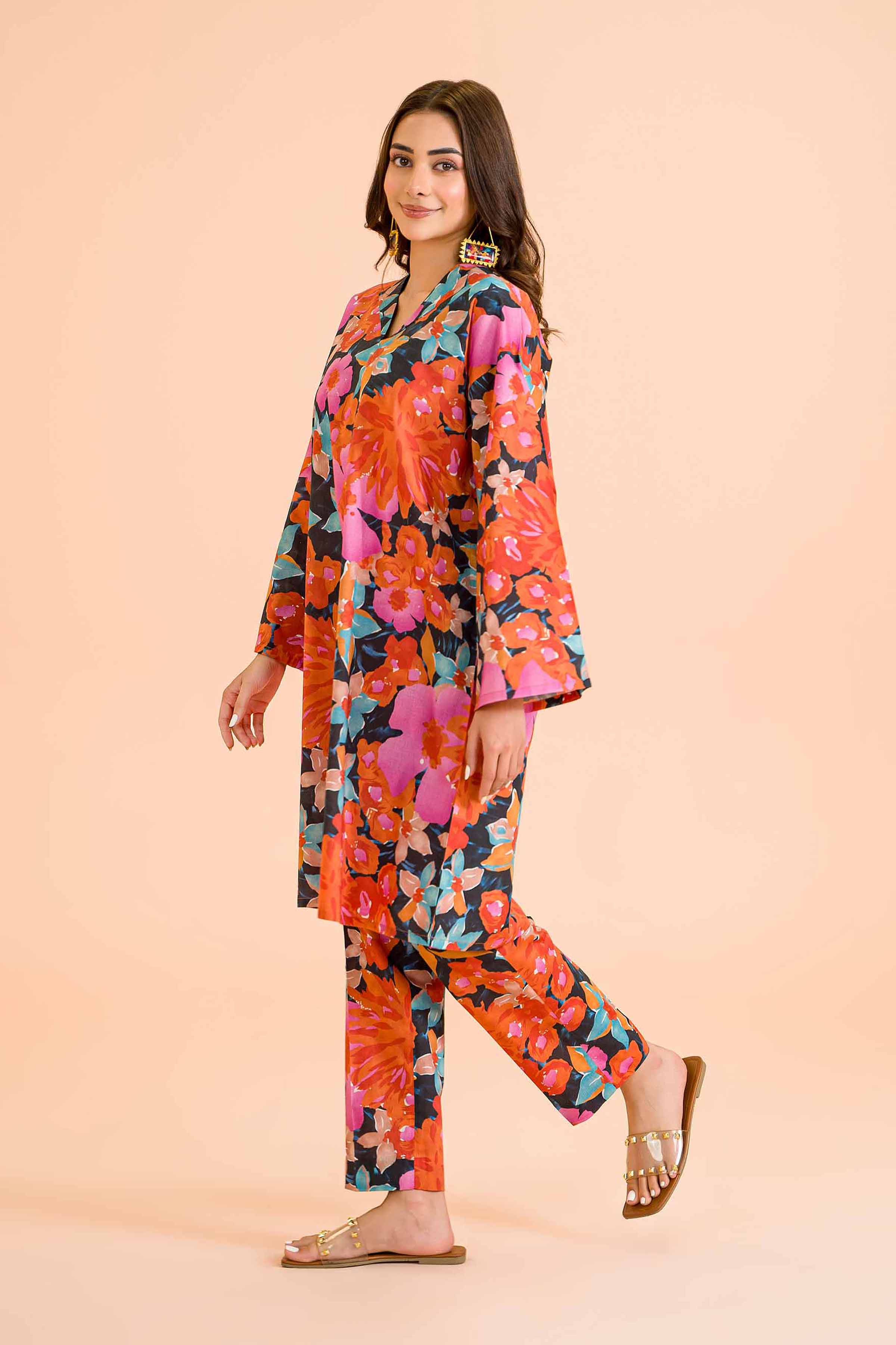 2 Piece - Printed Suit - PE24-355