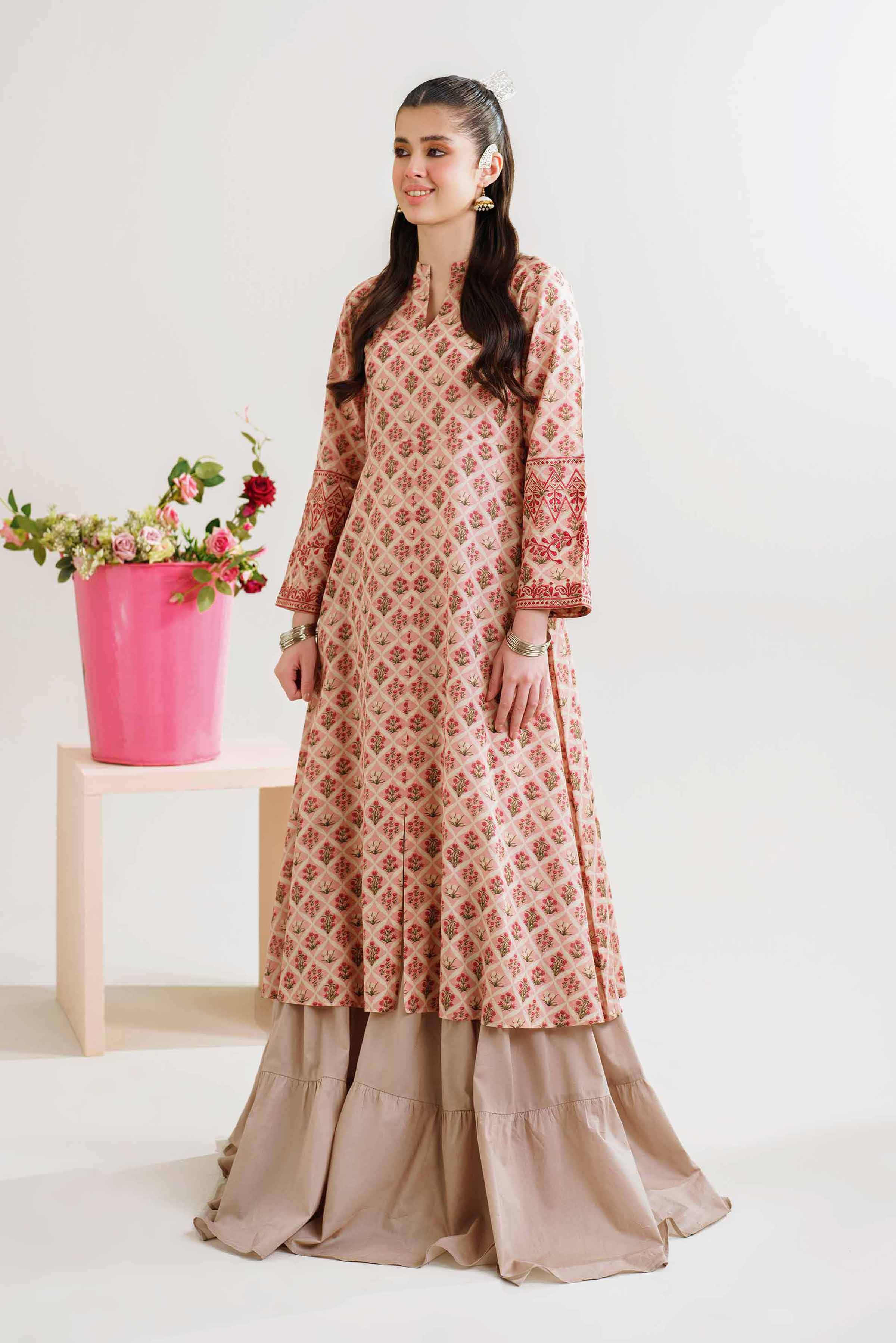 Printed Embroidered Dress - PE24-390 - Image 2