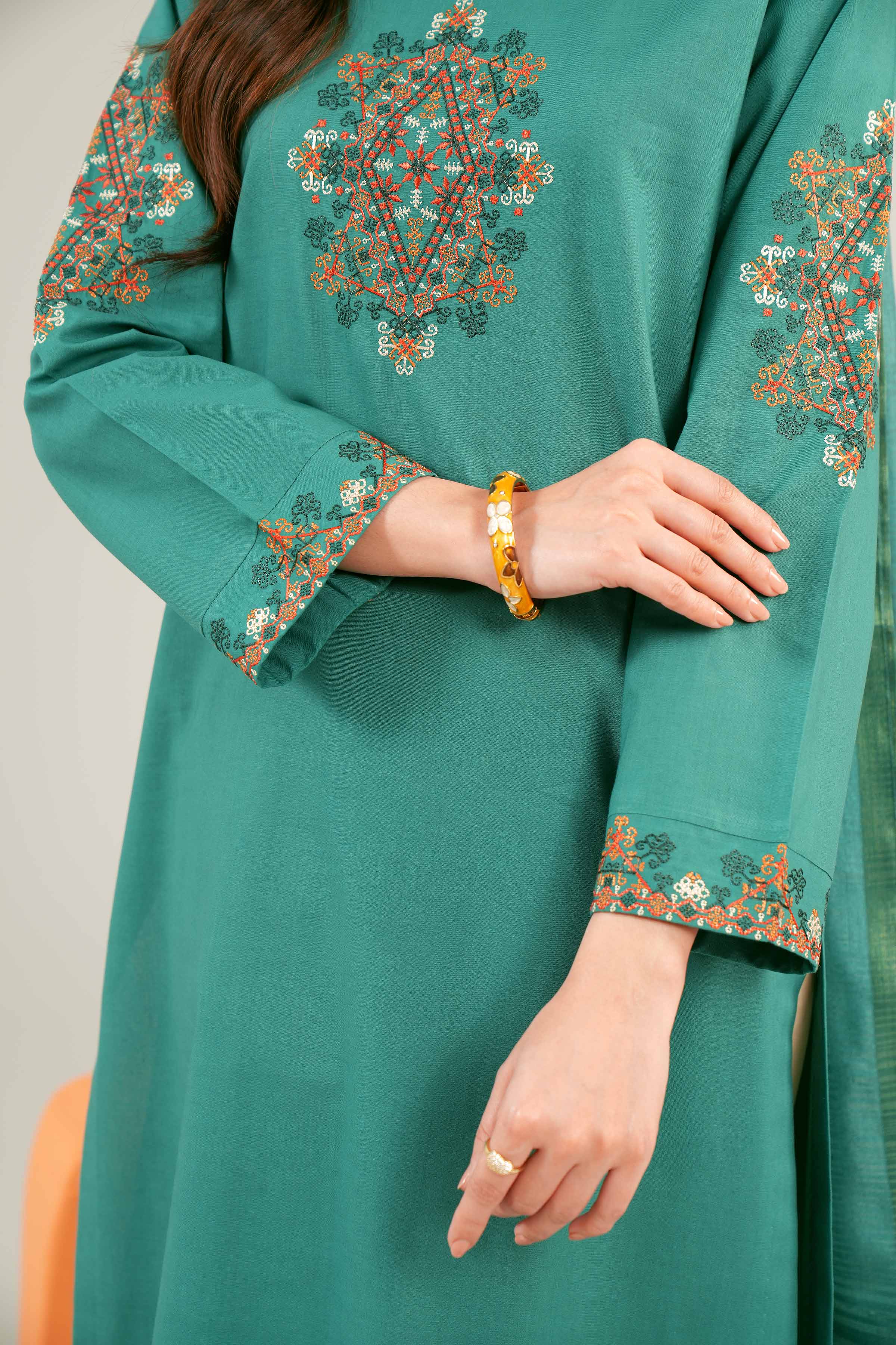 2 Piece - Embroidered Suit - PE24-77 - Image 6