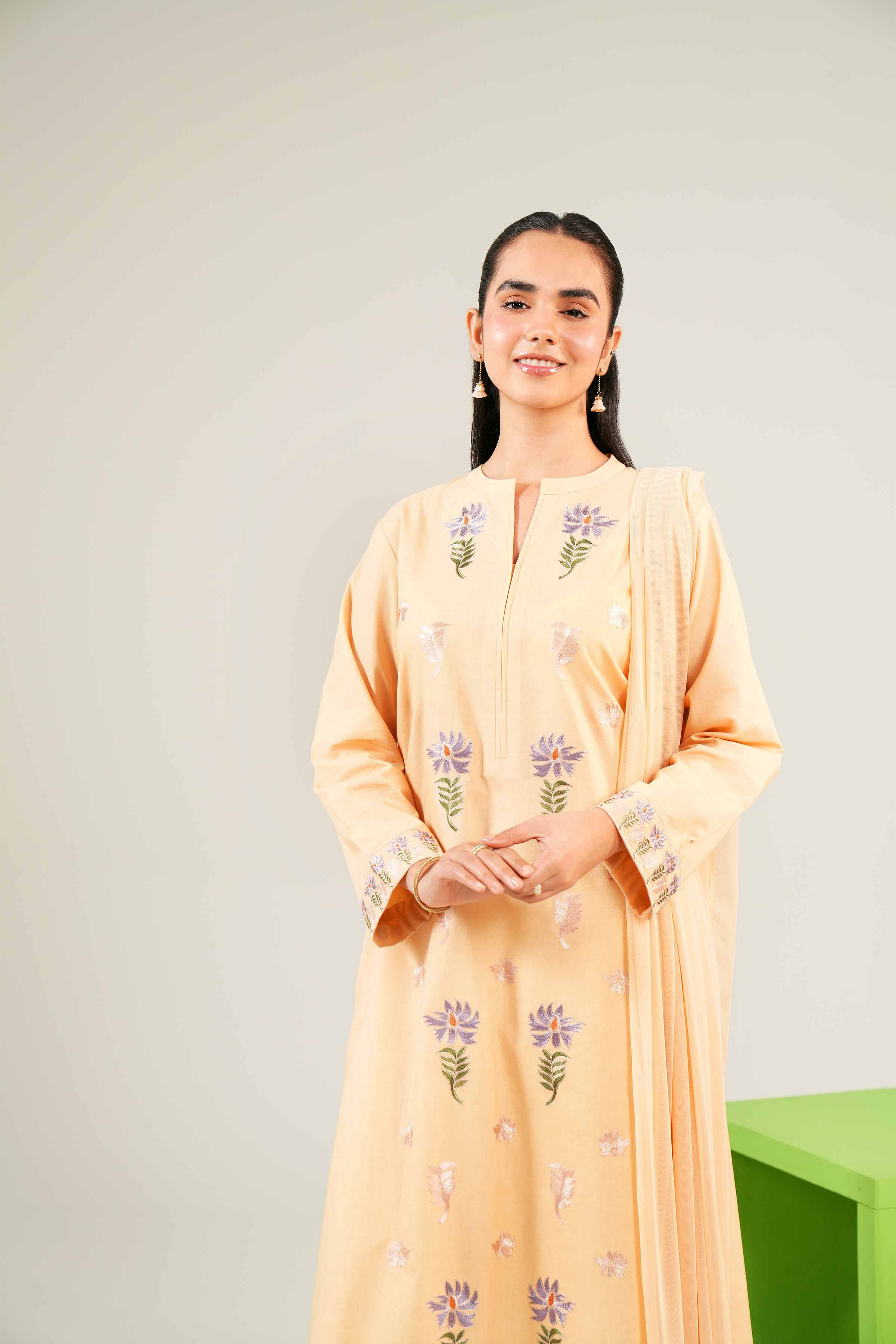 2 Piece - Embroidered Suit - PE24-82 - Image 4