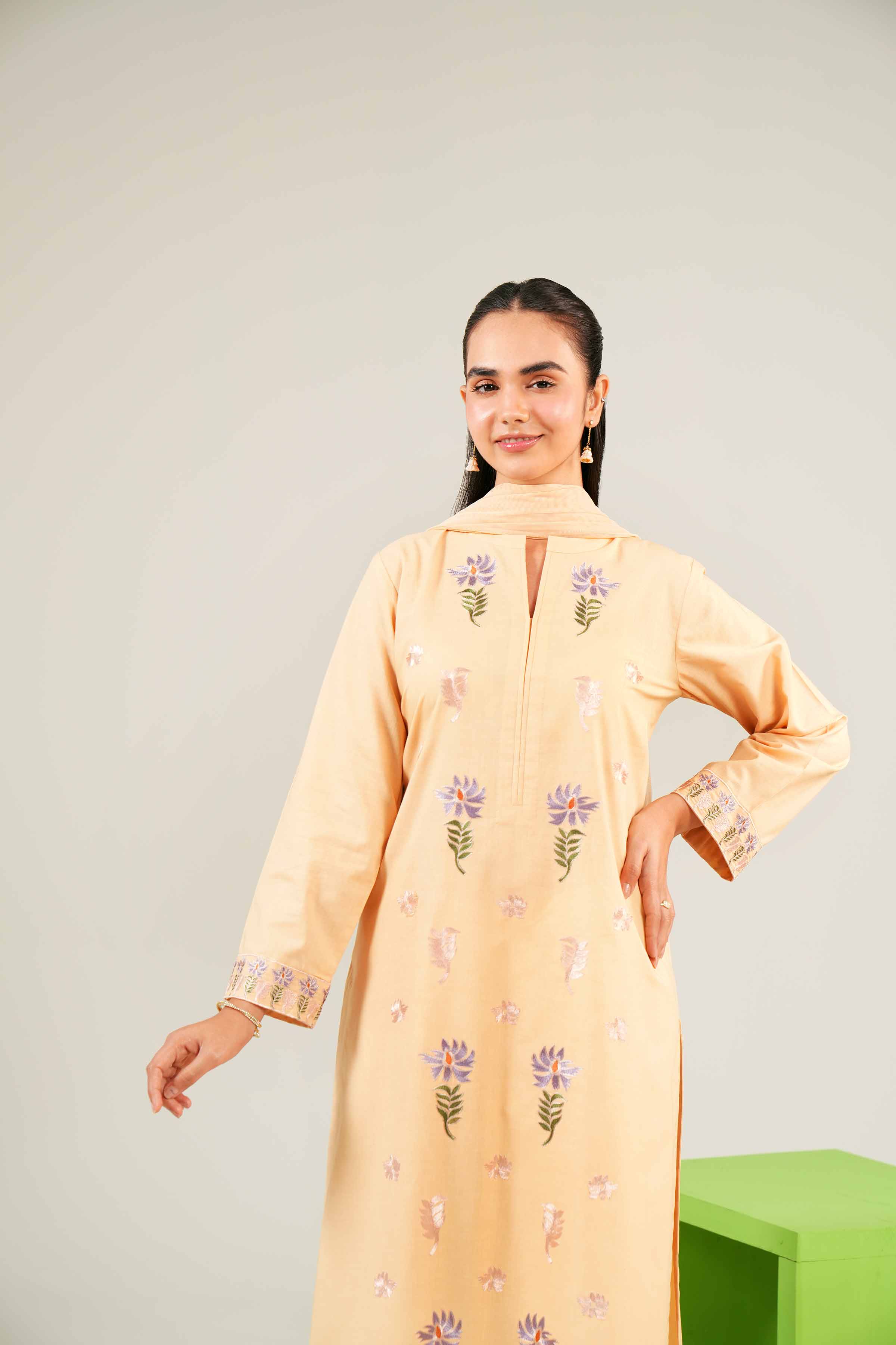 2 Piece - Embroidered Suit - PE24-82 - Image 5