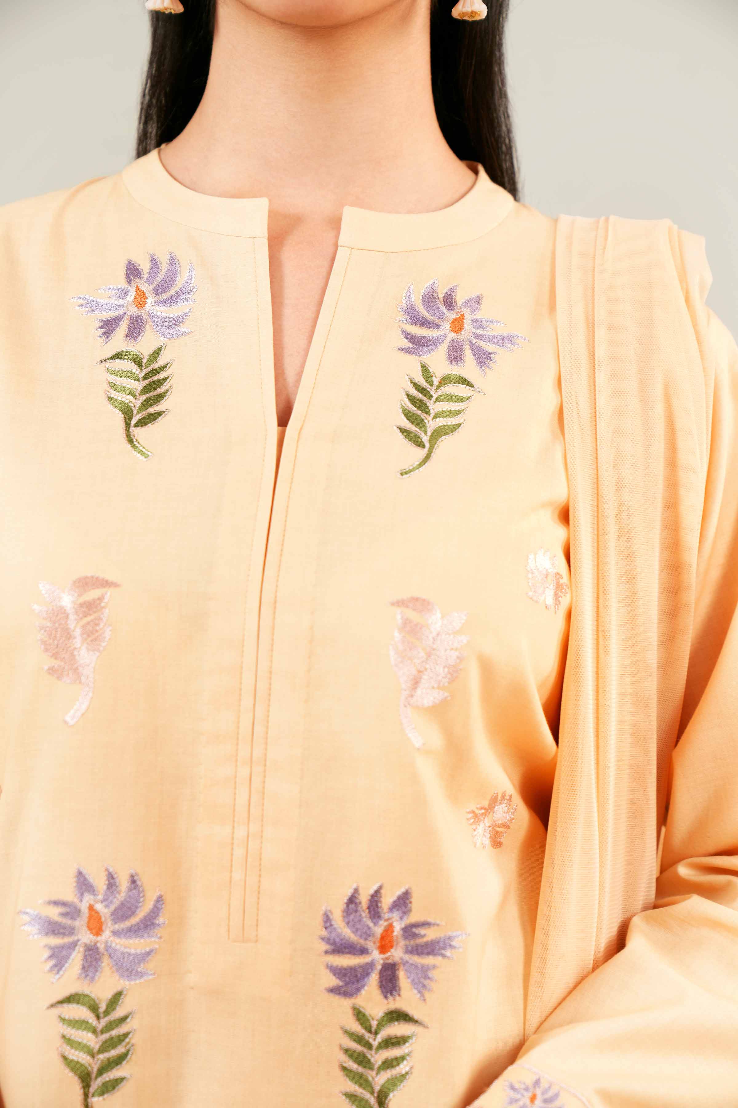 2 Piece - Embroidered Suit - PE24-82 - Image 6