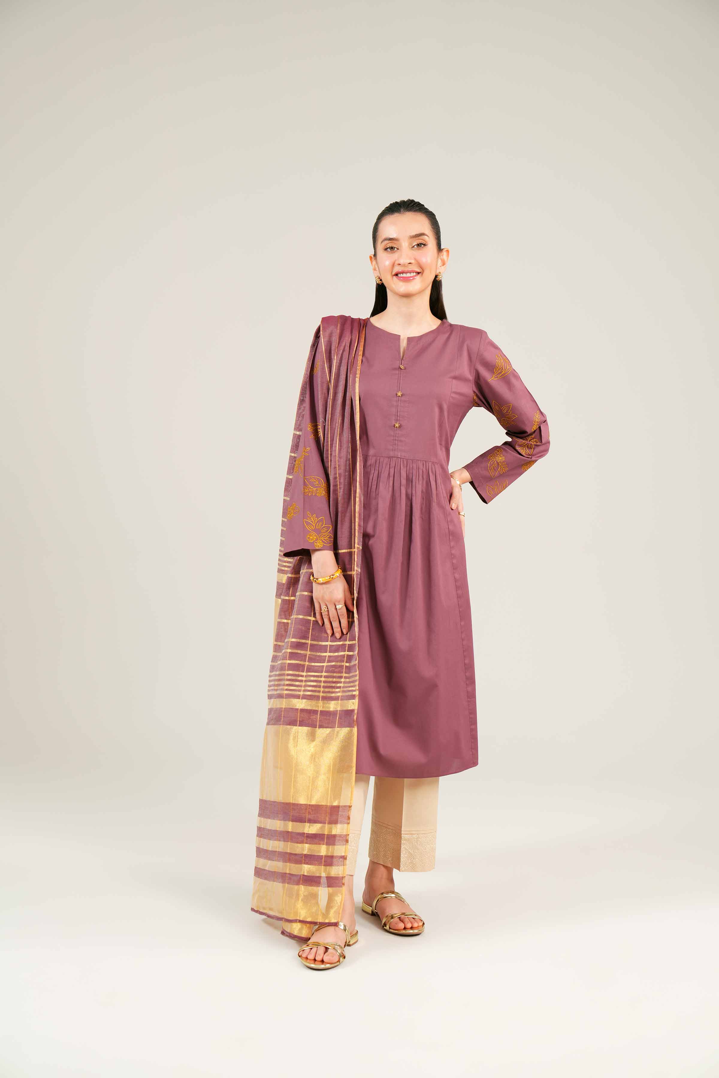 2 Piece - Embroidered Suit - PE24-83 - Image 4