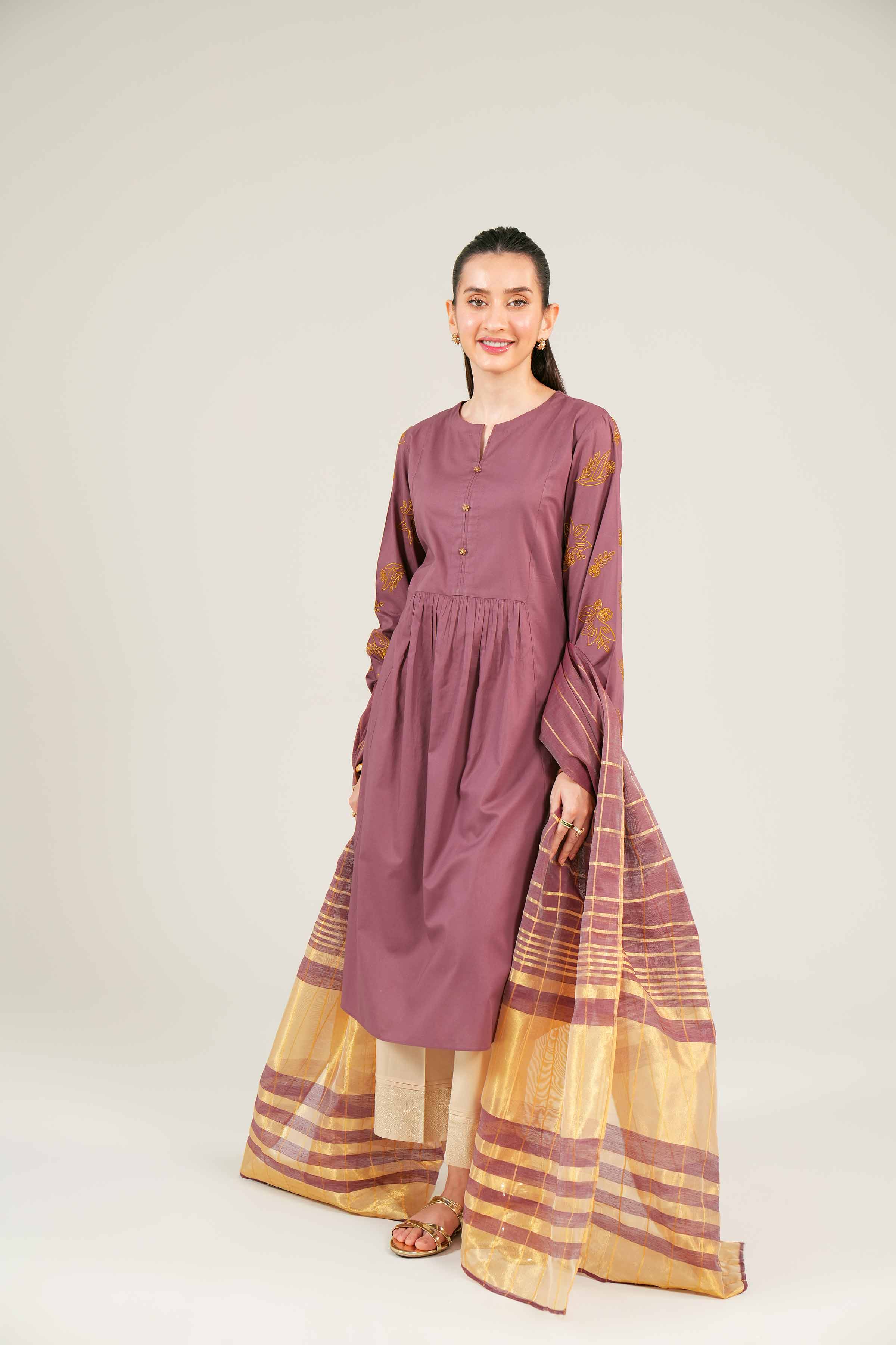 2 Piece - Embroidered Suit - PE24-83 - Image 6