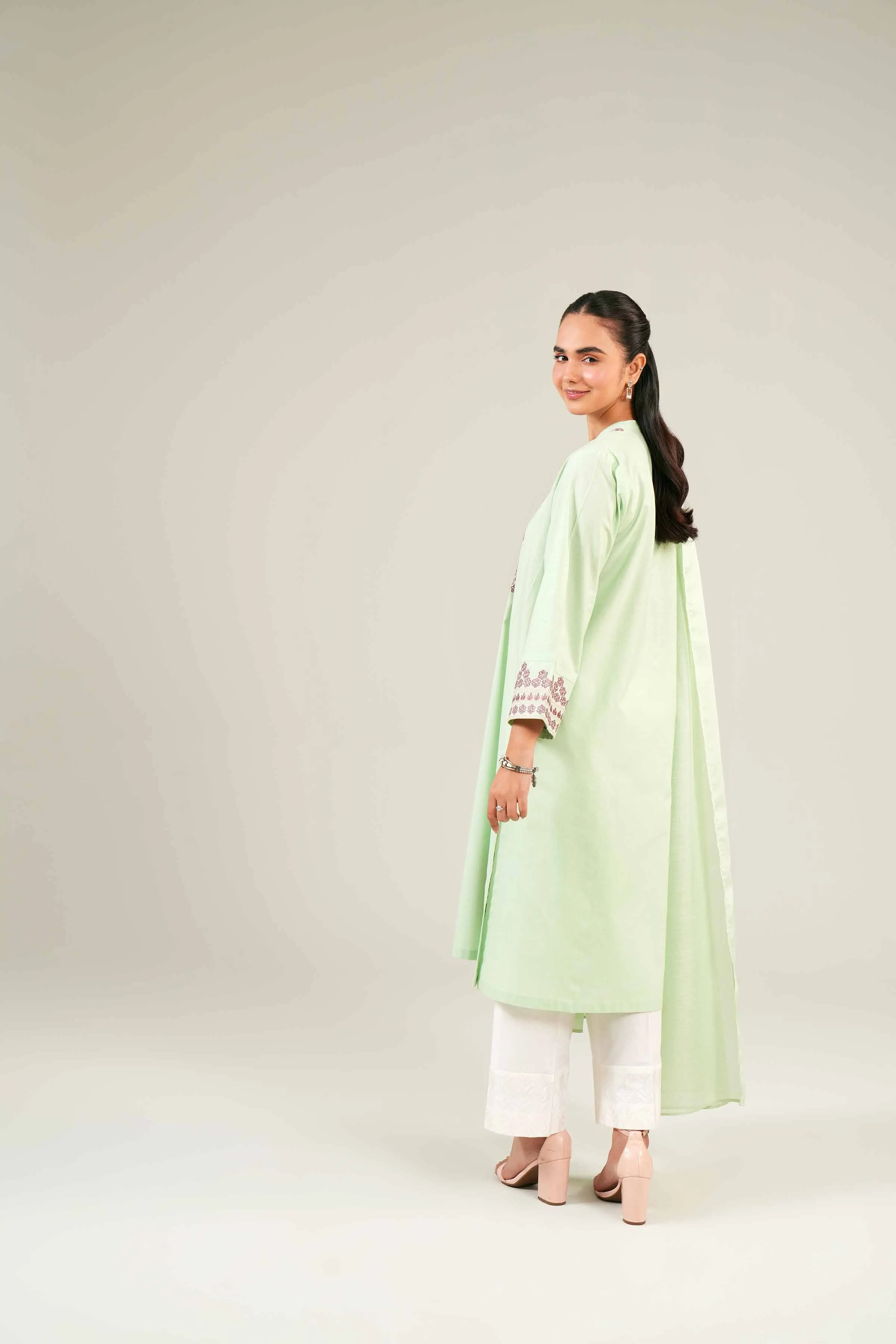 2 Piece - Embroidered Suit - PE24-84 - Image 3