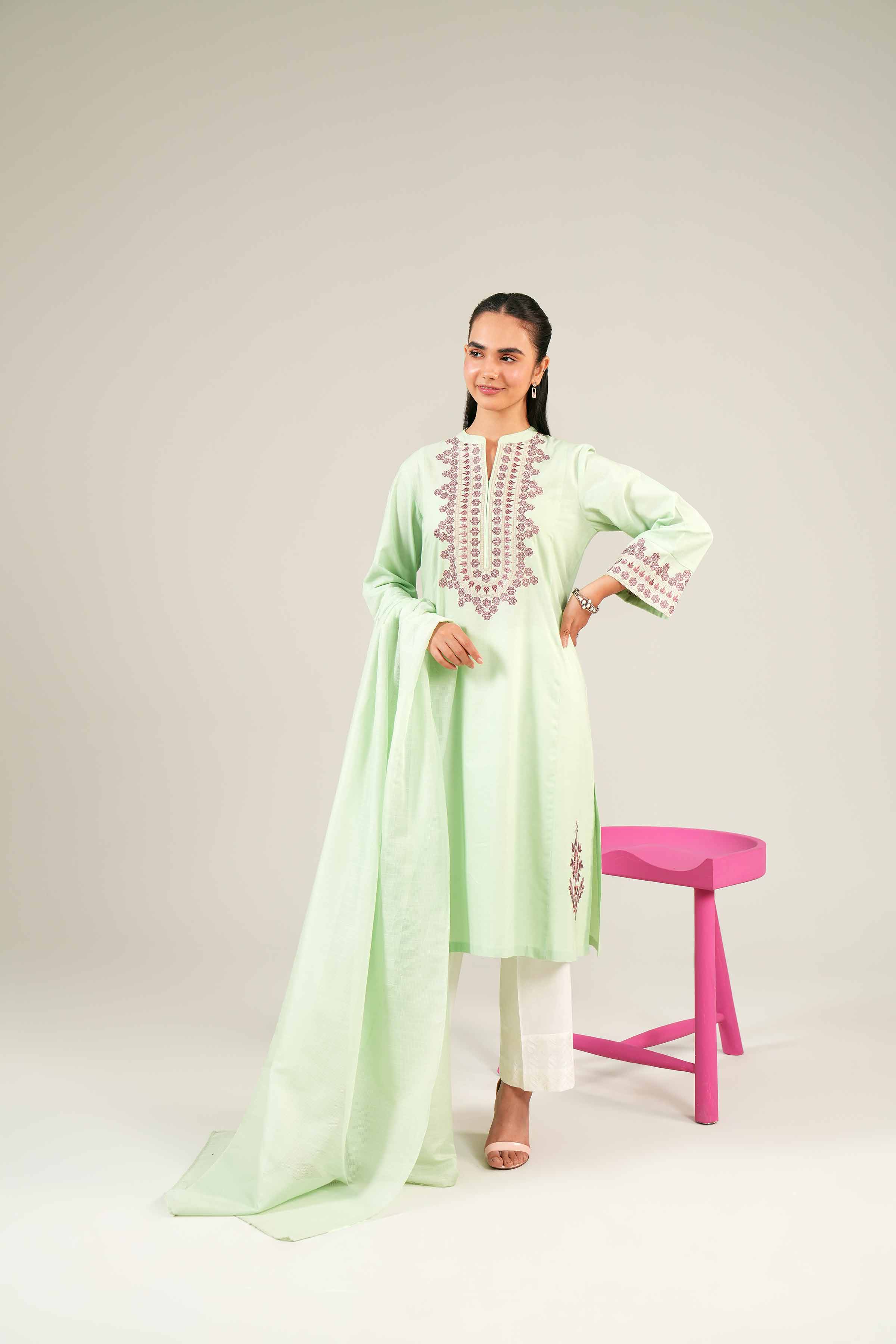 2 Piece - Embroidered Suit - PE24-84 - Image 4