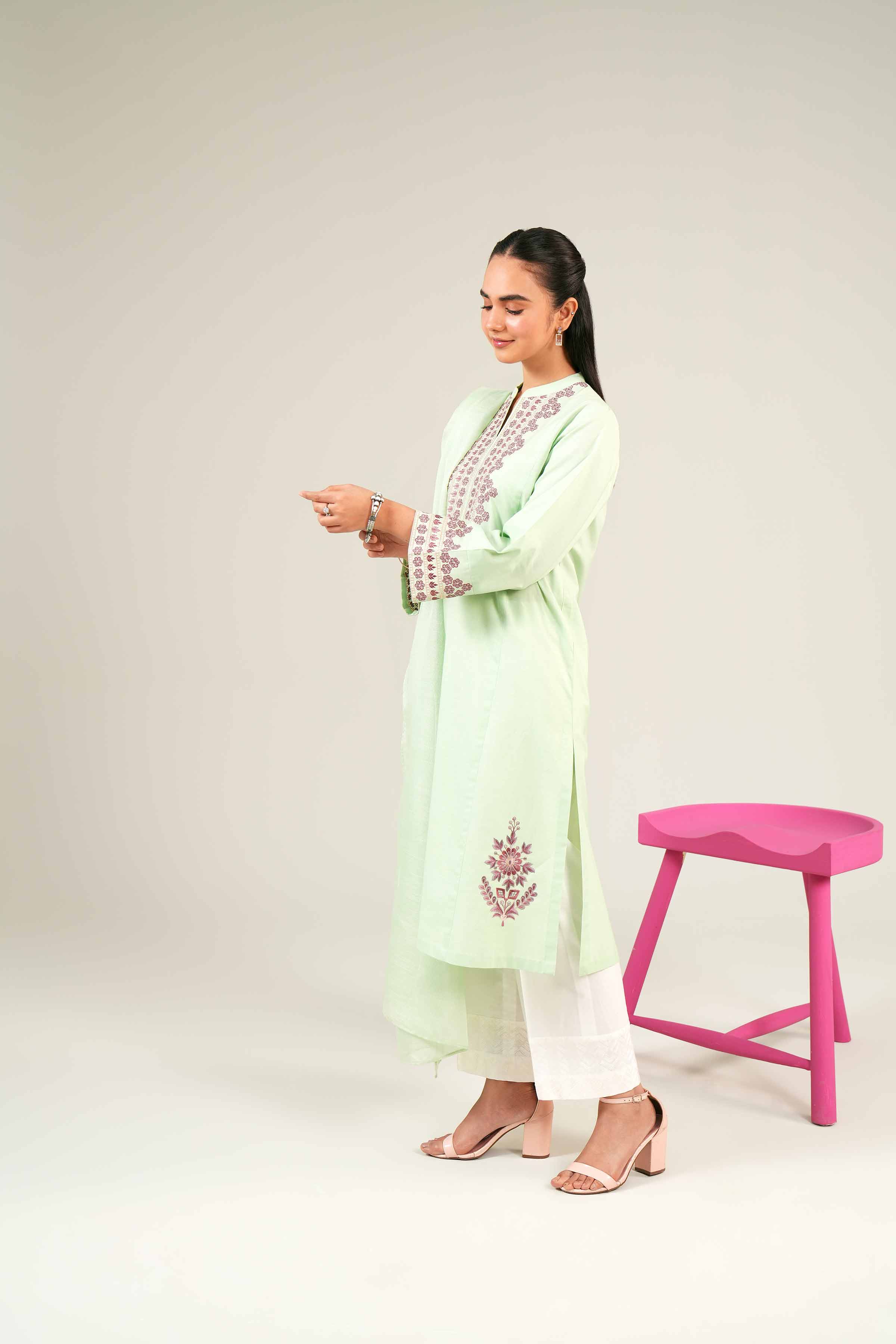 2 Piece - Embroidered Suit - PE24-84 - Image 5