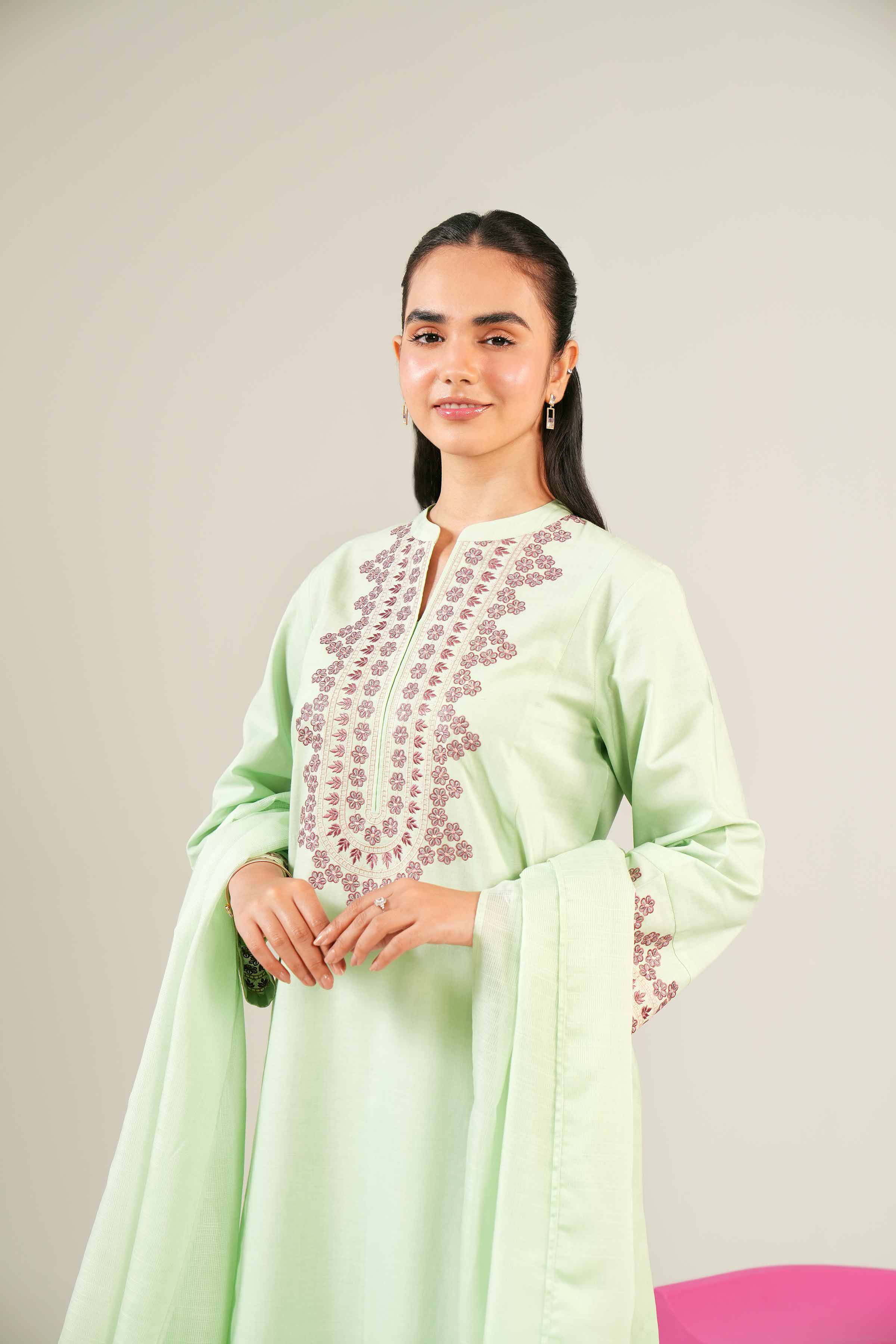 2 Piece - Embroidered Suit - PE24-84 - Image 6