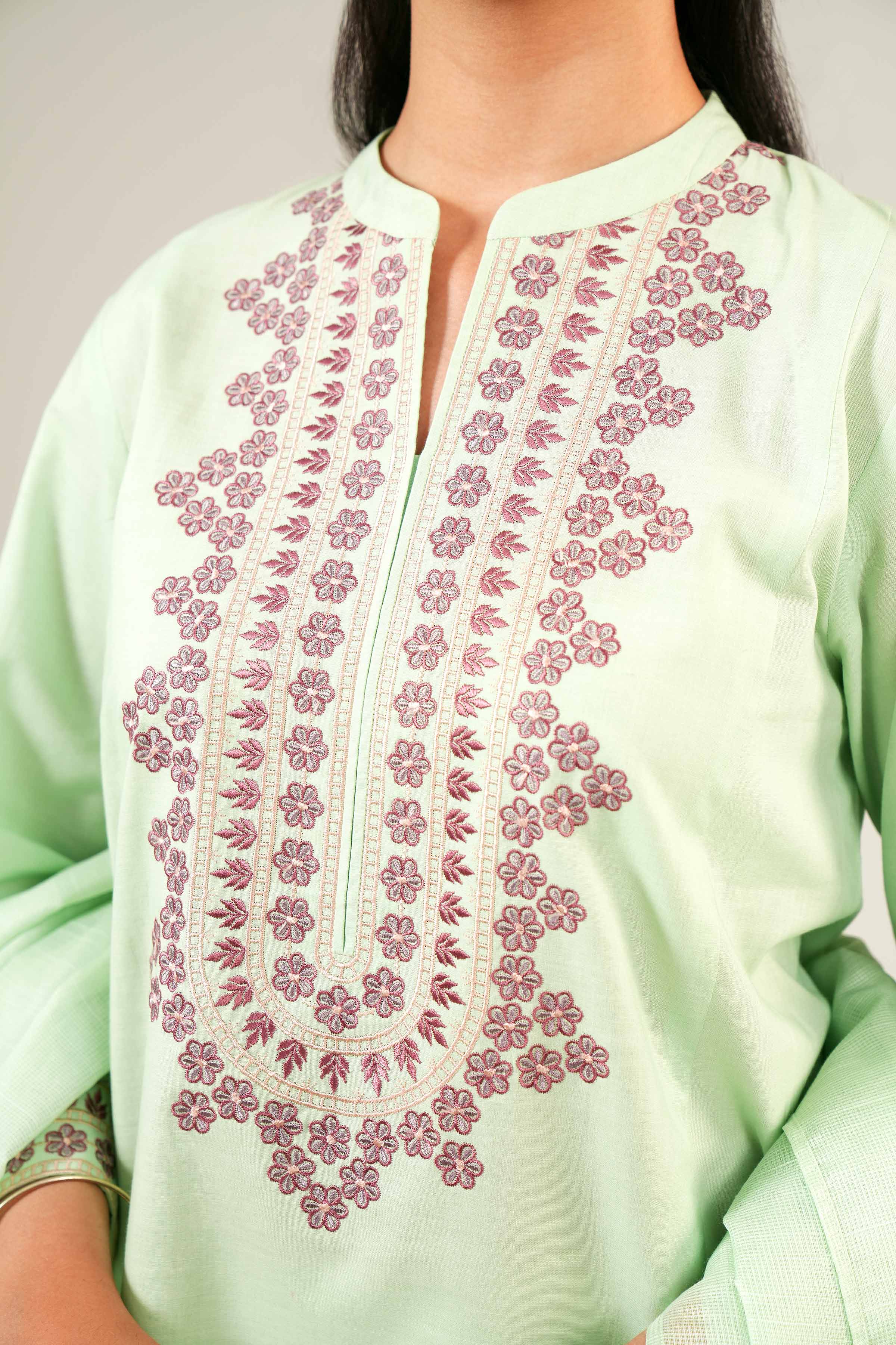 2 Piece - Embroidered Suit - PE24-84 - Image 7