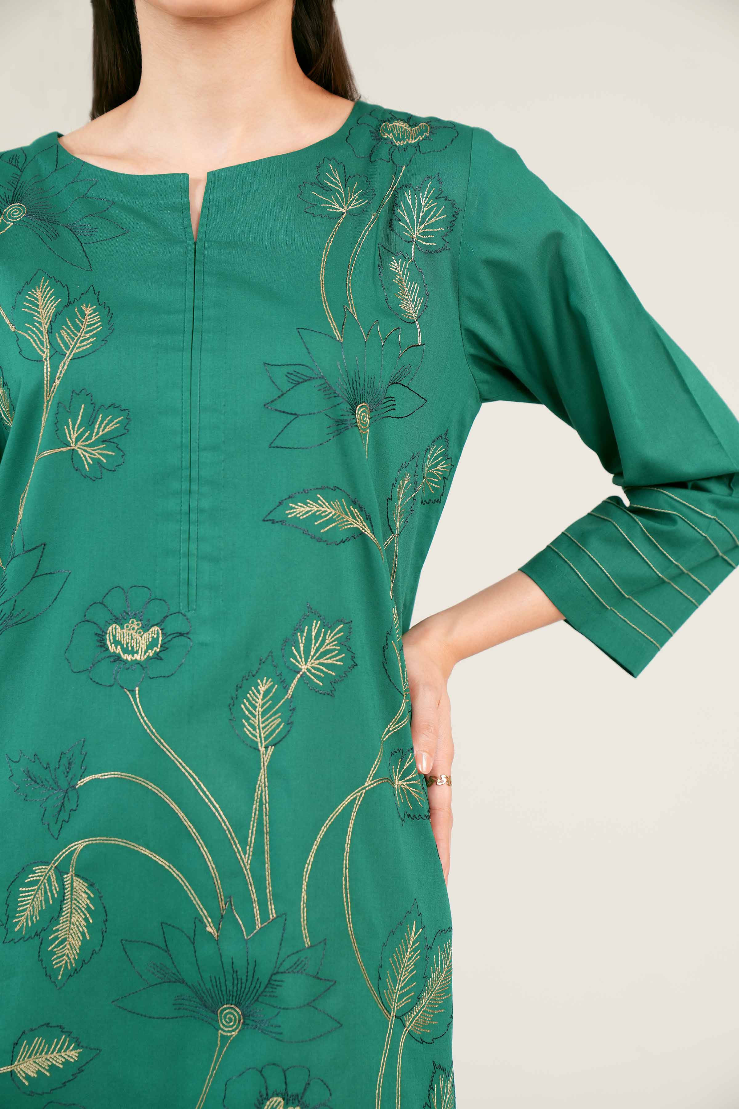 2 Piece - Embroidered Suit - PE24-95 - Image 7