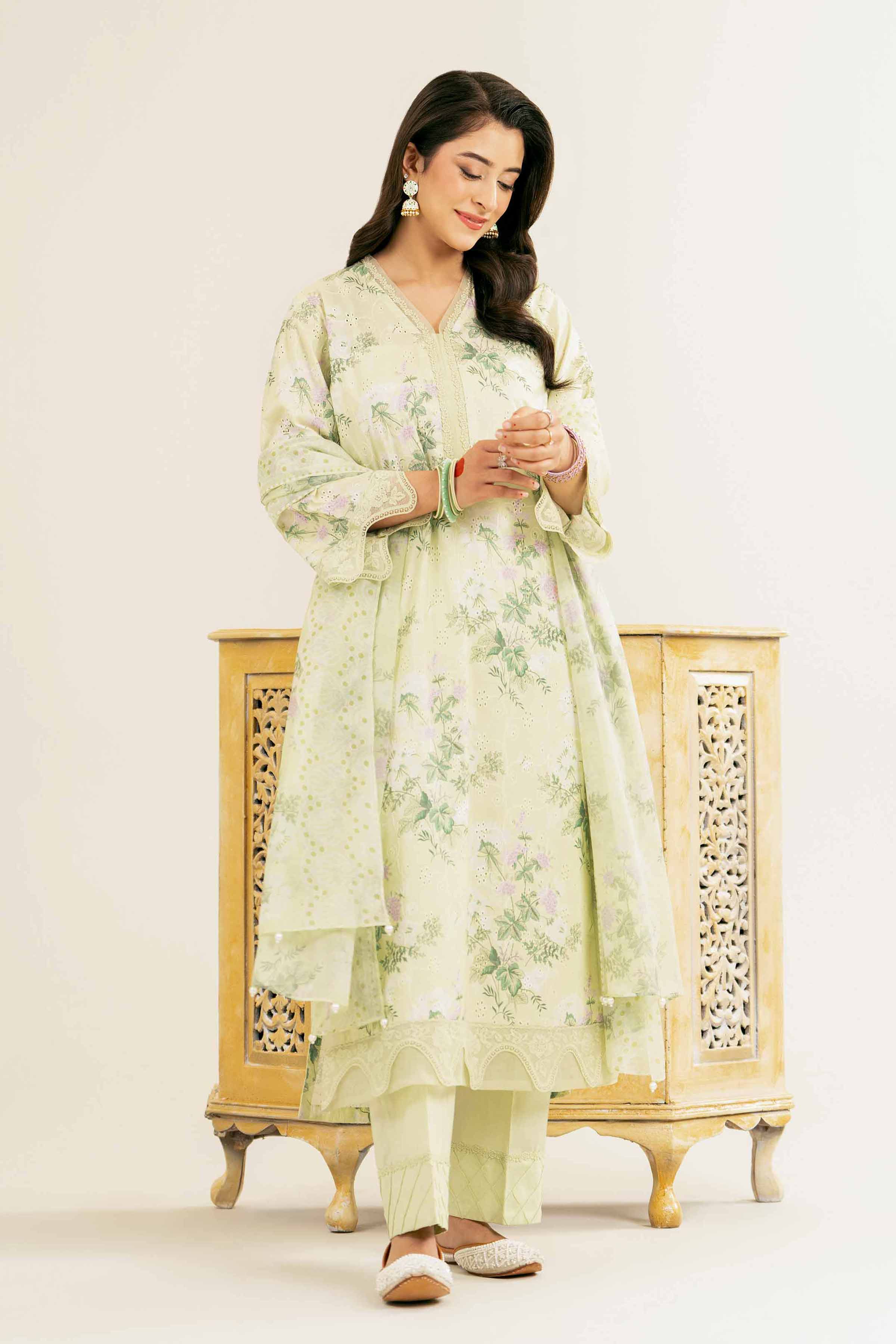 3 Piece - Printed Suit - PE25-107