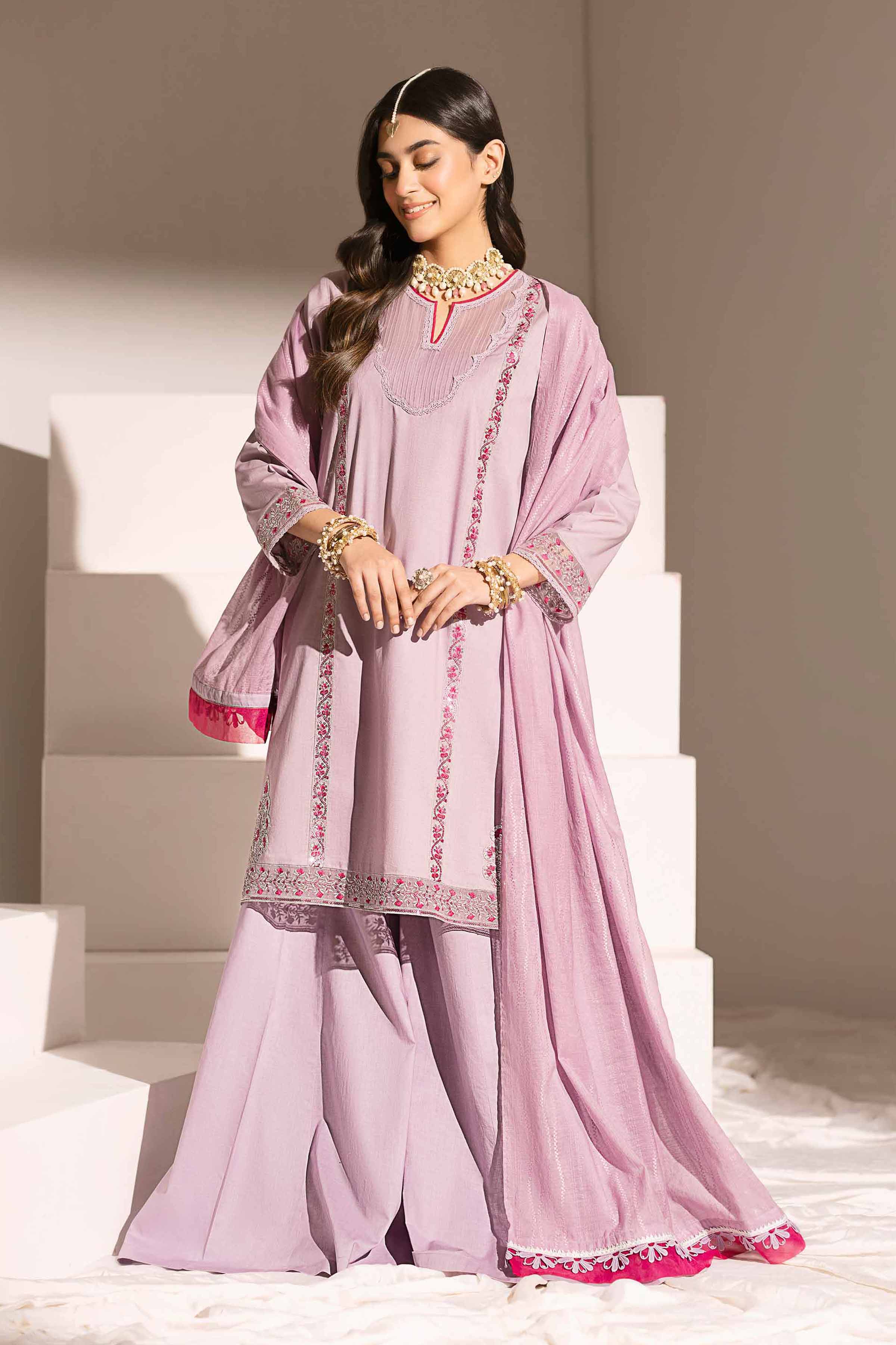 3 Piece - Embroidered Suit - PE25-125