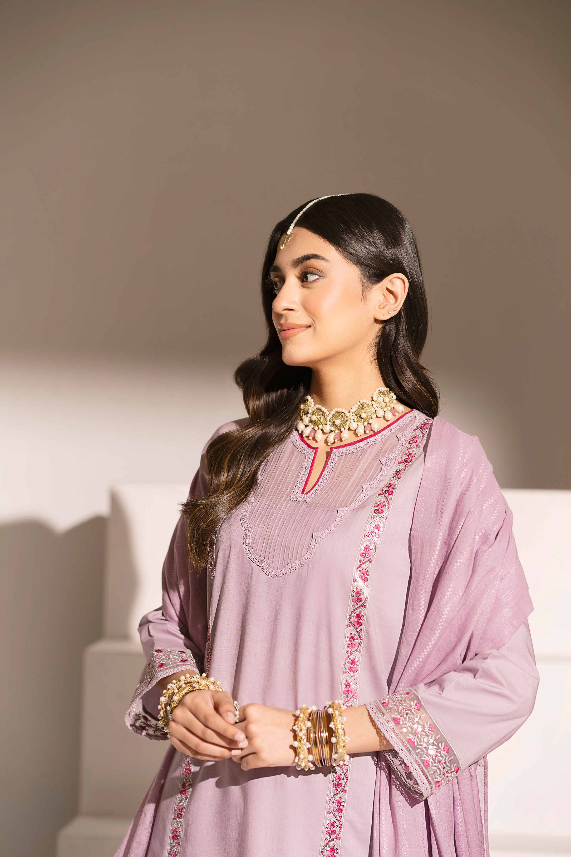 3 Piece - Embroidered Suit - PE25-125 - Image 4