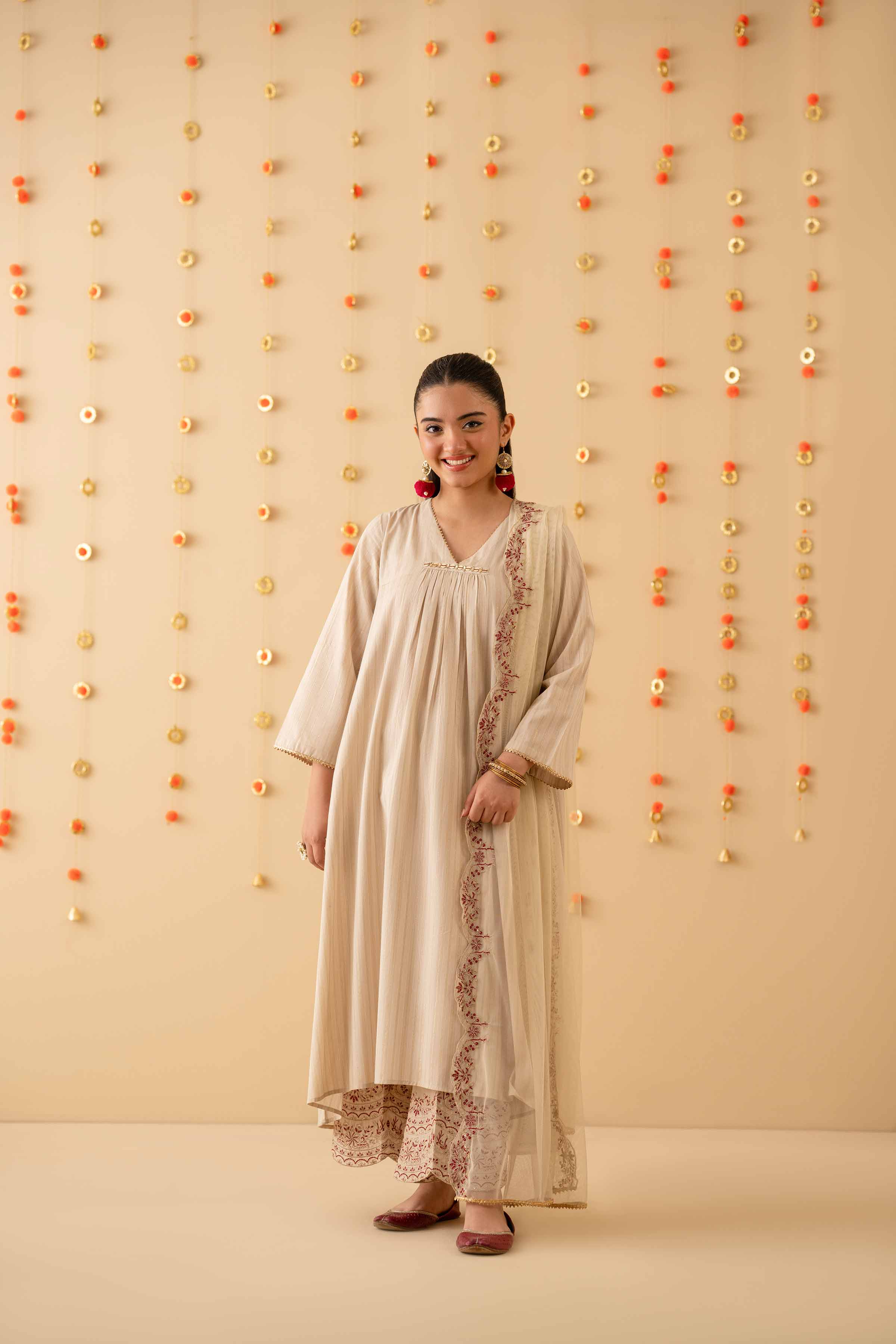 3 Piece - Embroidered Suit - PE25-135 - Image 4