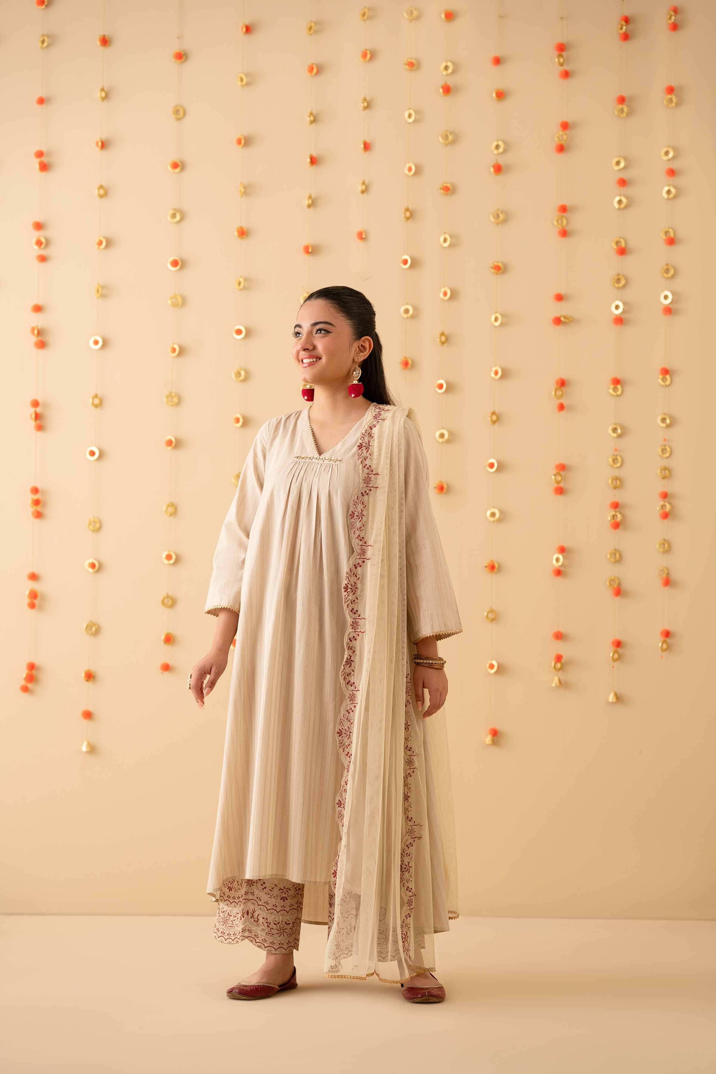 3 Piece - Embroidered Suit - PE25-135 - Image 6