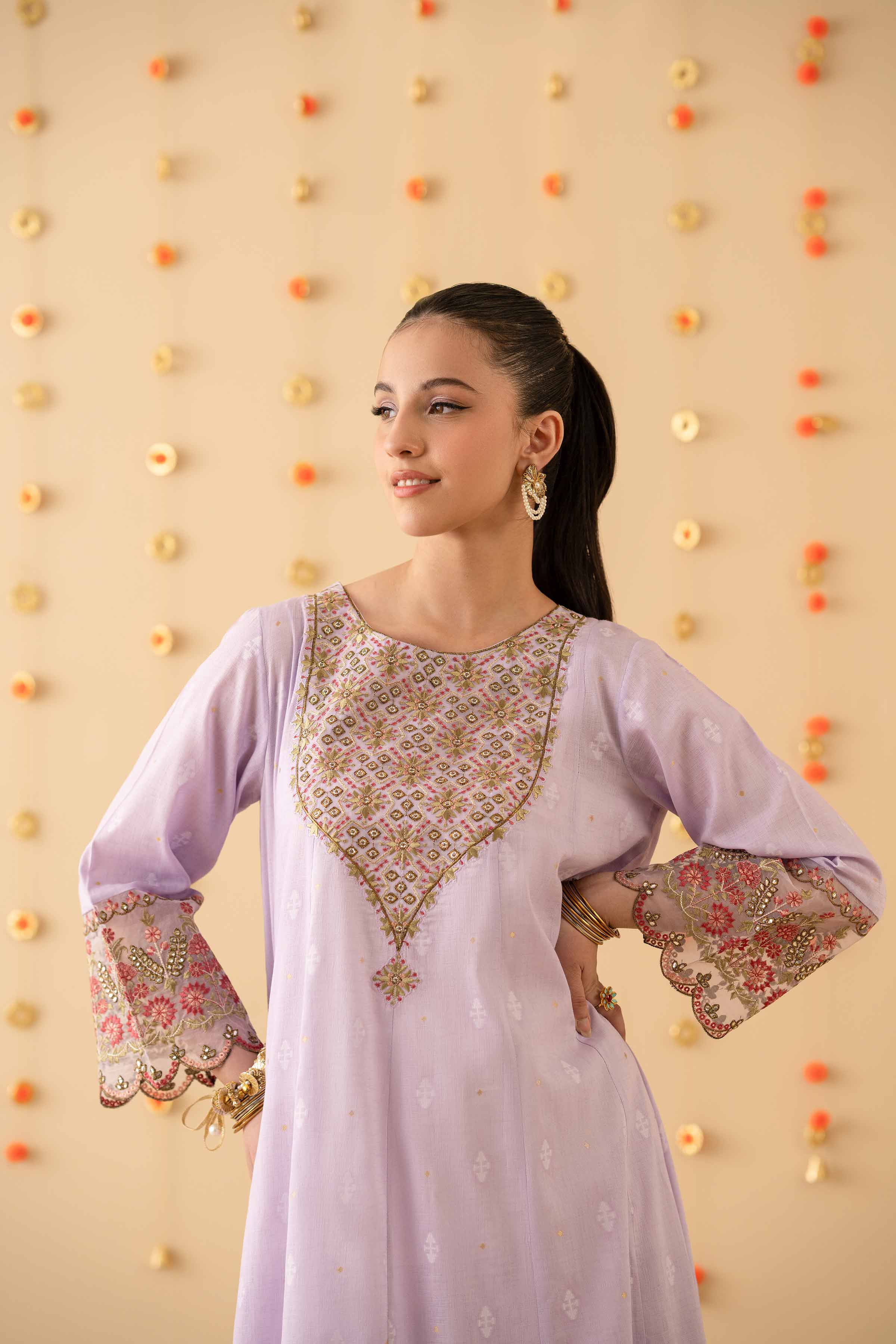 2 Piece - Embroidered Suit - PE25-142 - Image 8