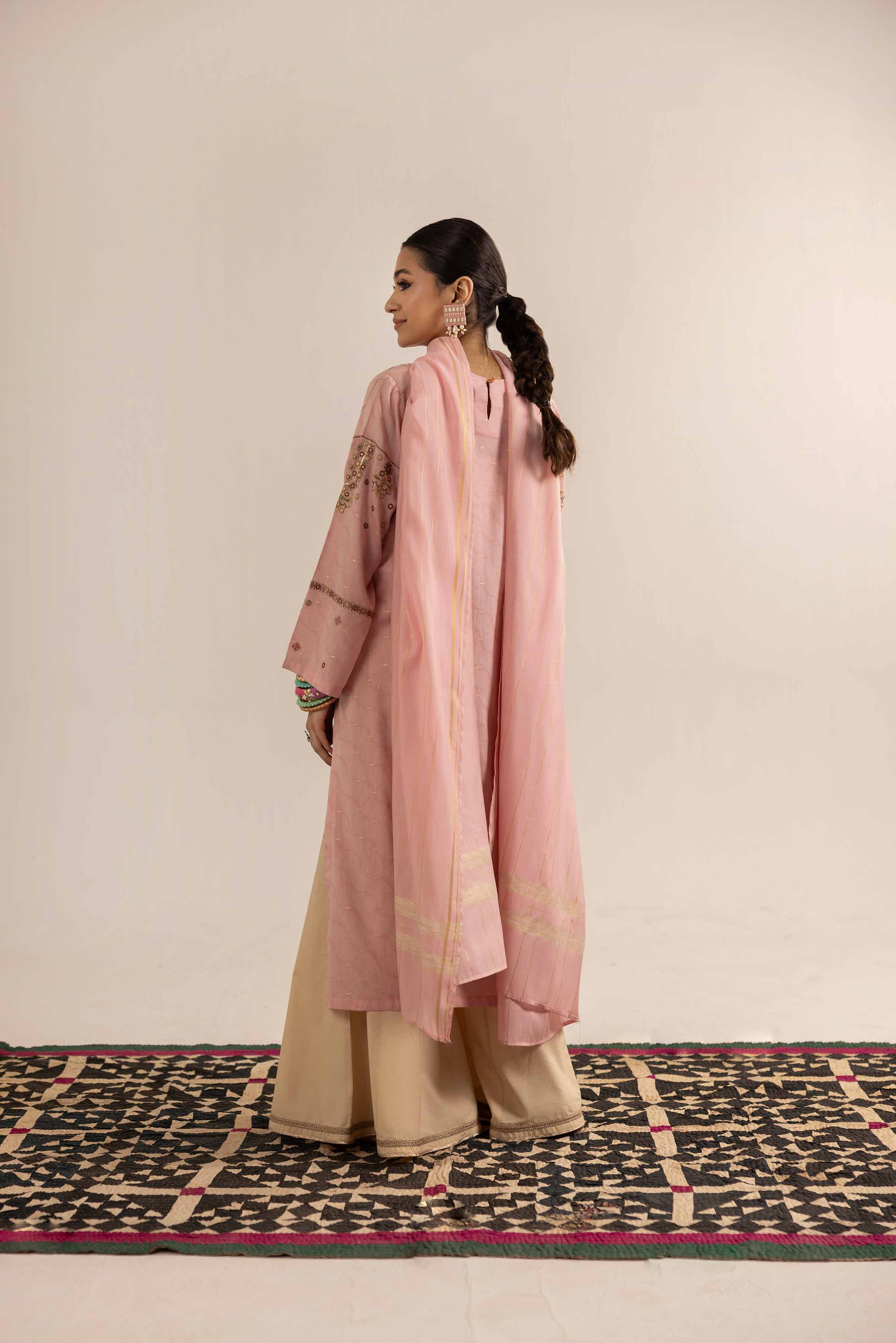 2 Piece - Embroidered Suit - PE25-157 - Image 3