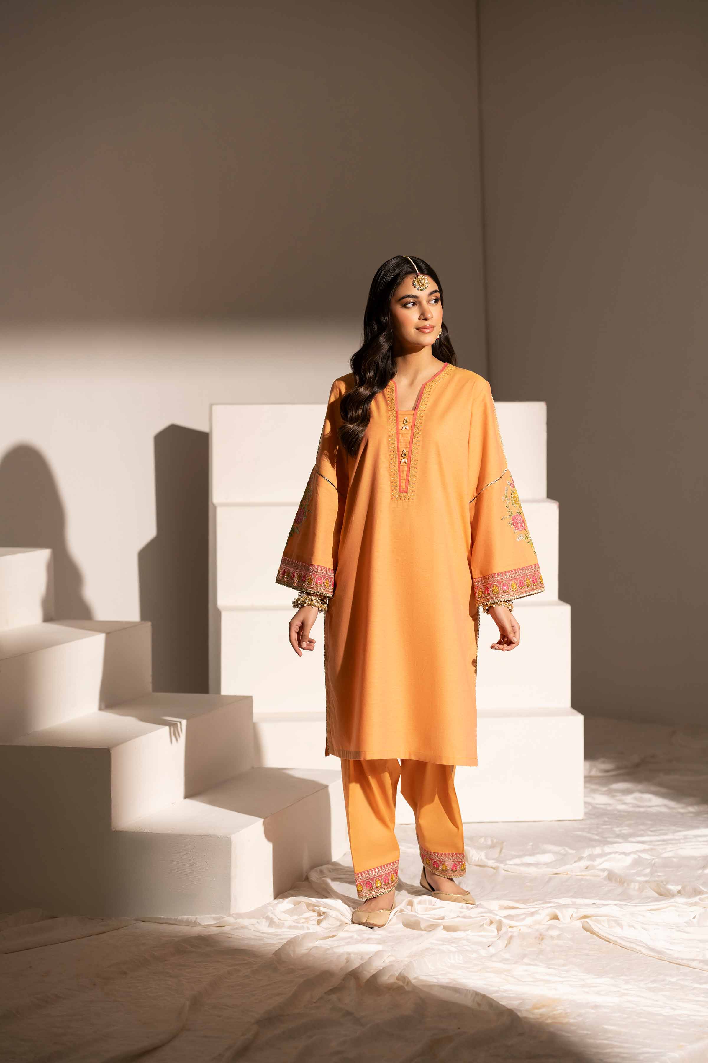 2 Piece - Embroidered Suit - PE25-158 - Image 4