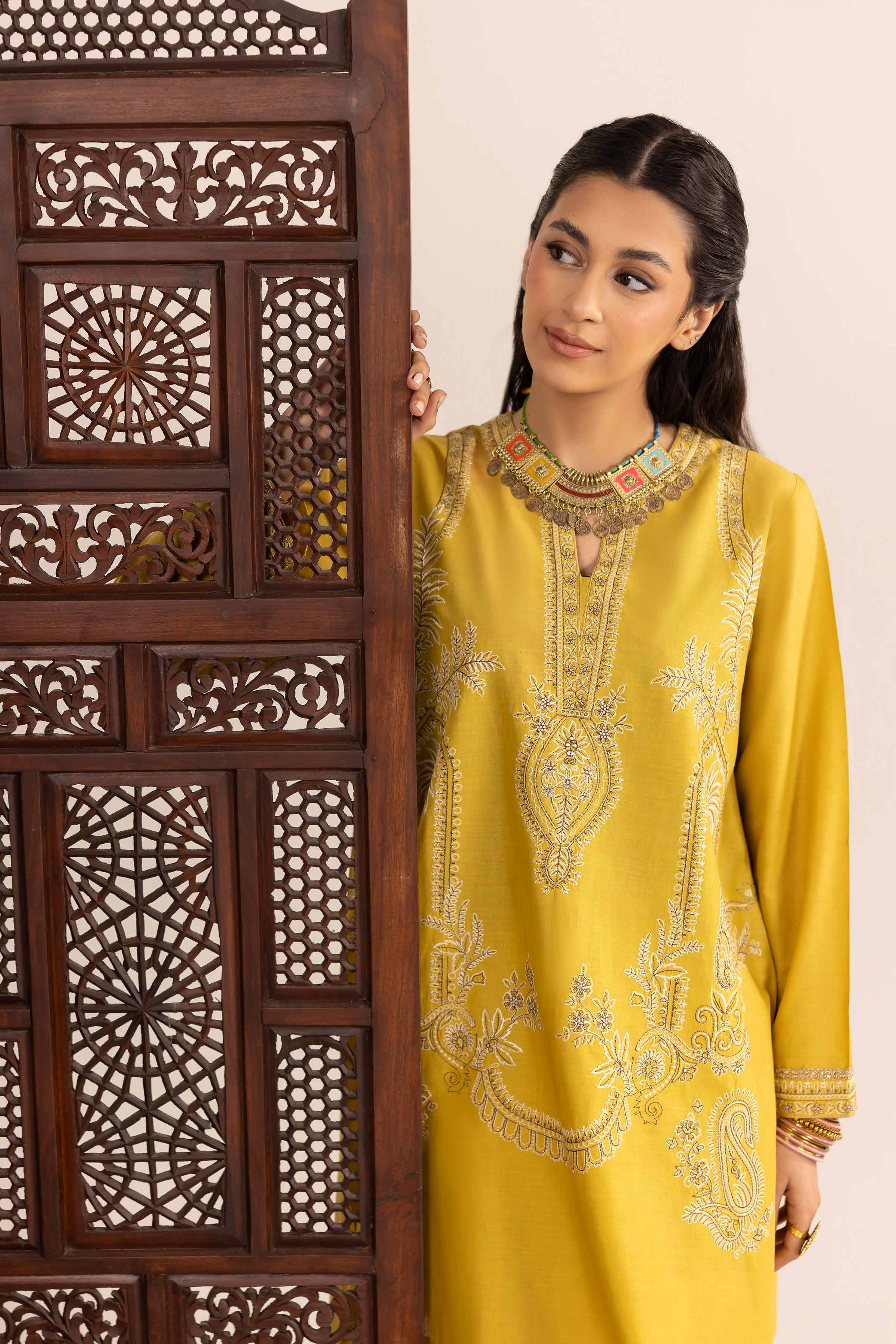 2 Piece - Embroidered Suit - PE25-161 - Image 7
