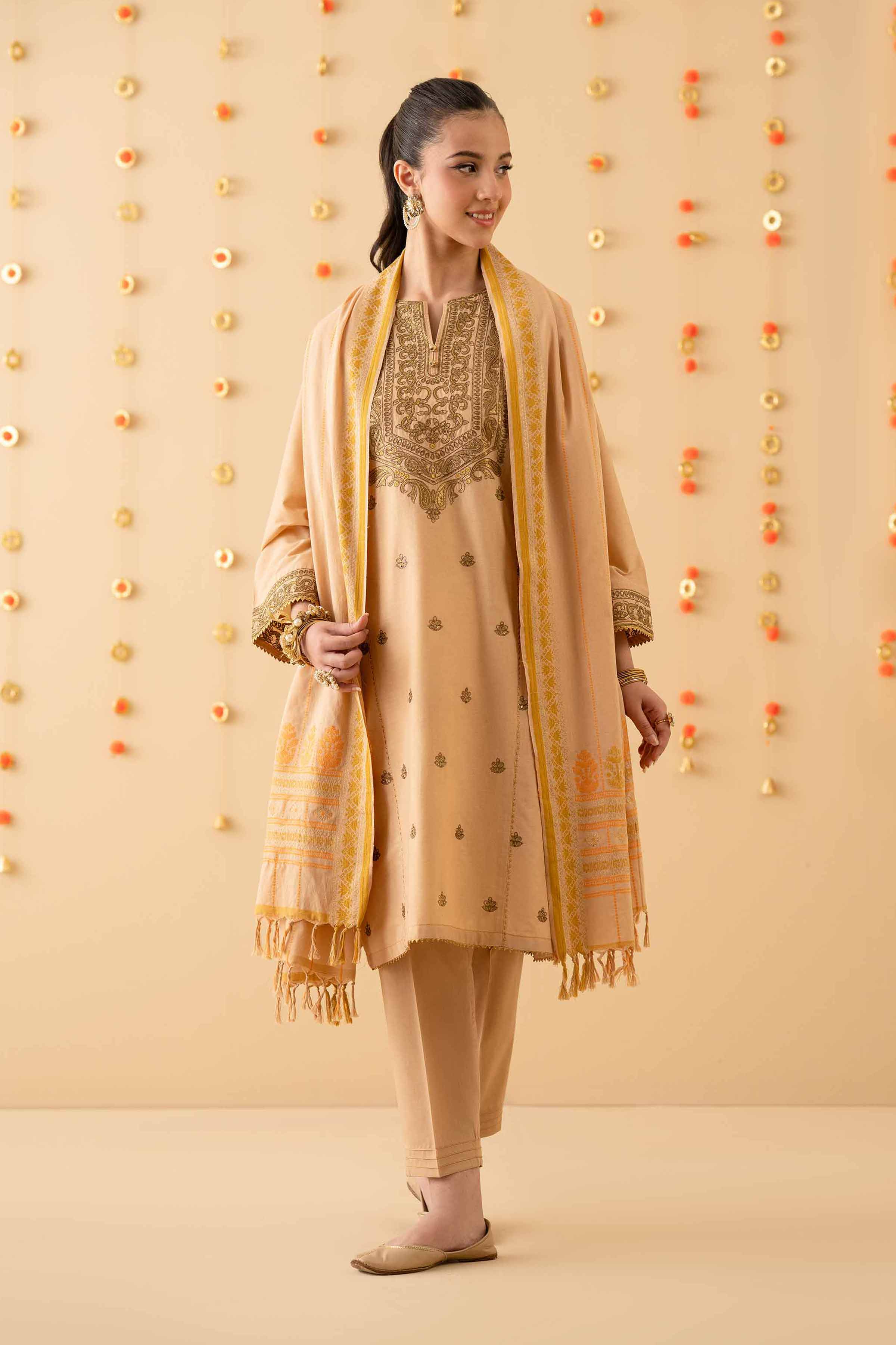 3 Piece - Embroidered Suit - PE25-184 - Image 8