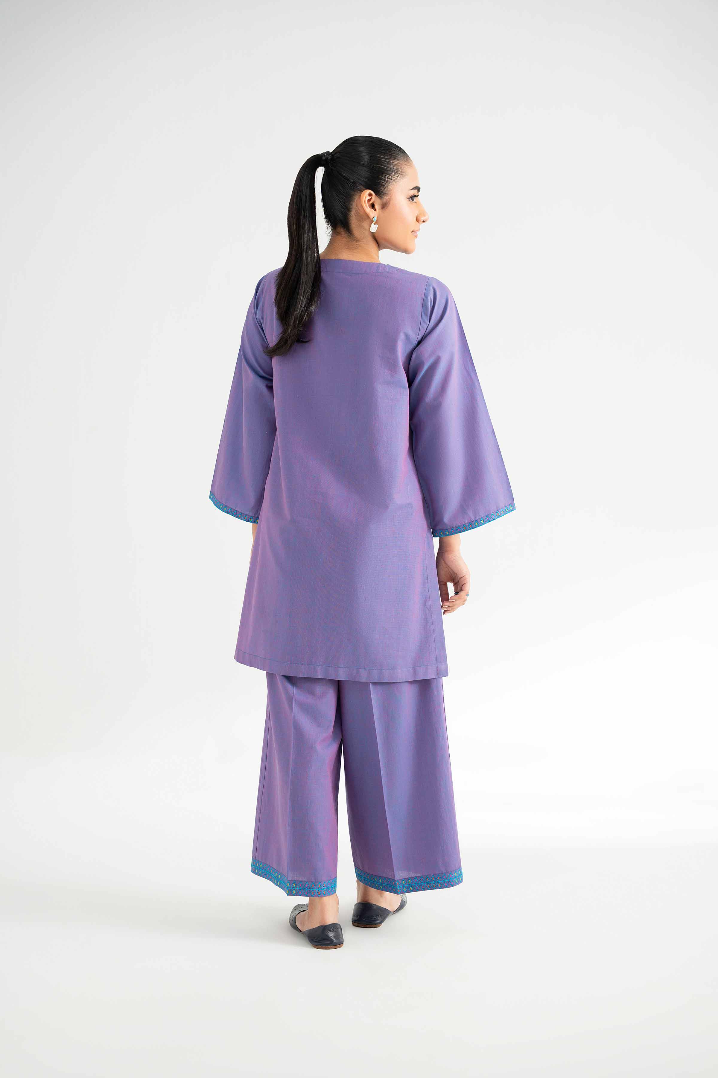 2 Piece - Embroidered Suit - PE25-204 - Image 3